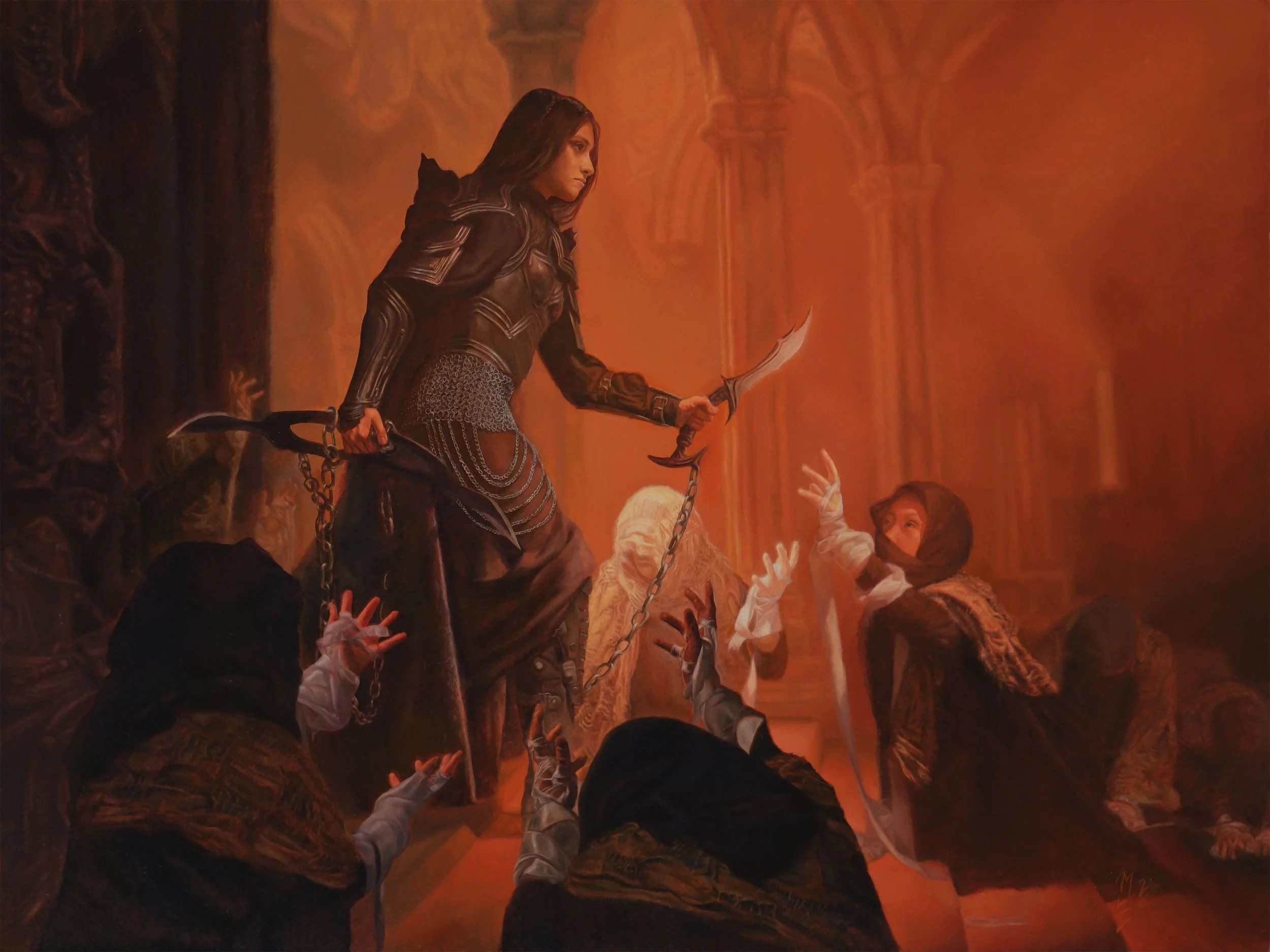 Retribution, oil on panel, 24" x 18" (2026)