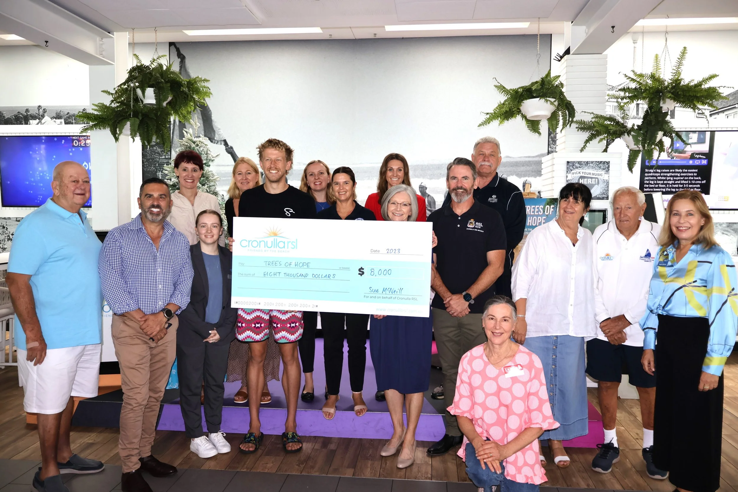 $8,000 donated to local community groups 