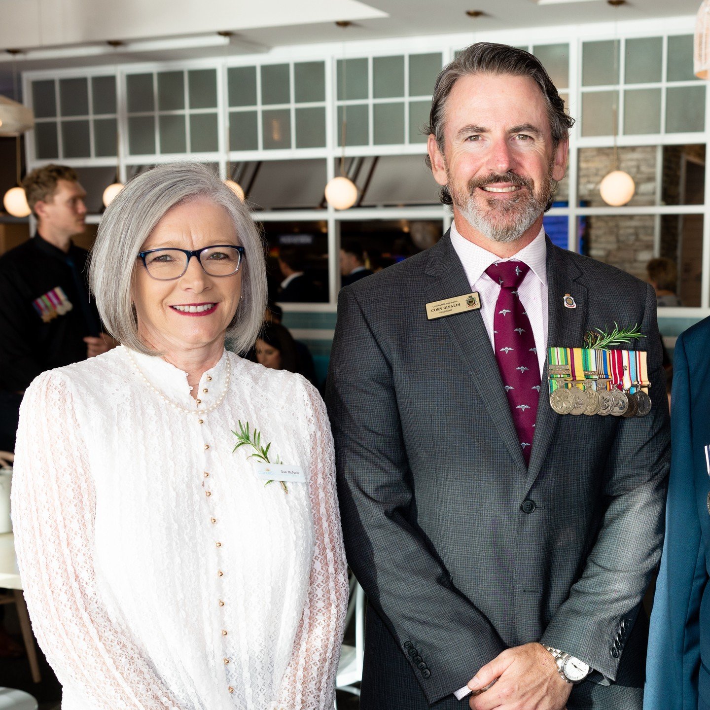 The @cronullarslsb is seeking donations of Rosemary for their upcoming Dawn Service (as pictured here, worn by Cronulla RSL CEO Sue McNeill &amp; Cronulla Sub-Branch President Cory Rinaldi)

We would be grateful to any members of our local community 