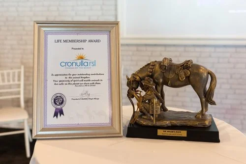 Cronulla RSL recieves AWAMO Life Membership