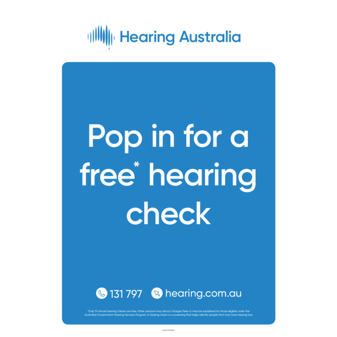 Hearing Australia free 15-minute hearing checks