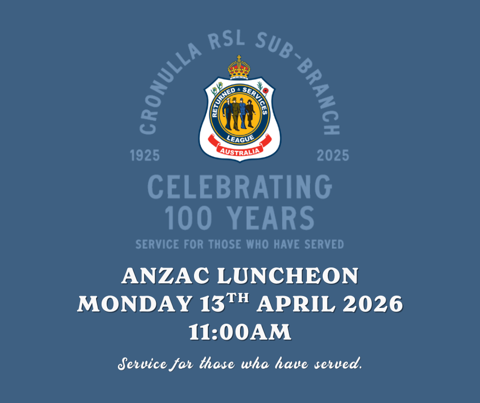 General Meeting/ANZAC Luncheon