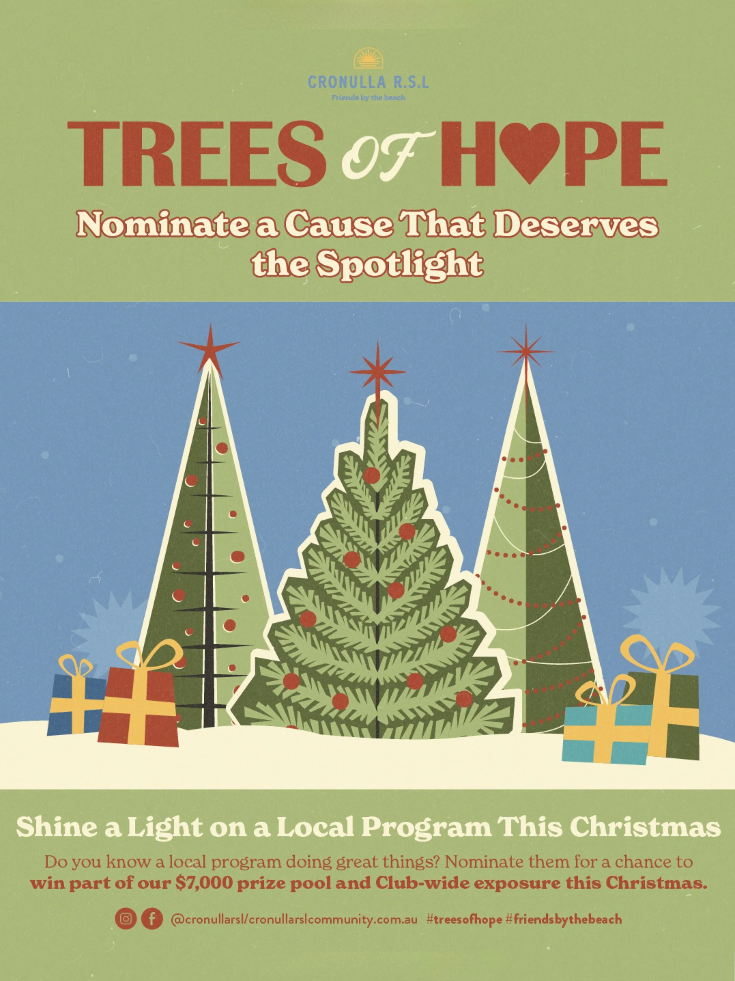 Trees of Hope is celebrating 10 years, and nominations are now open.

If your charity, community group or not-for-profit is making a difference across the Sutherland Shire, we'd love to hear about it.

Three organisations will be selected to become t