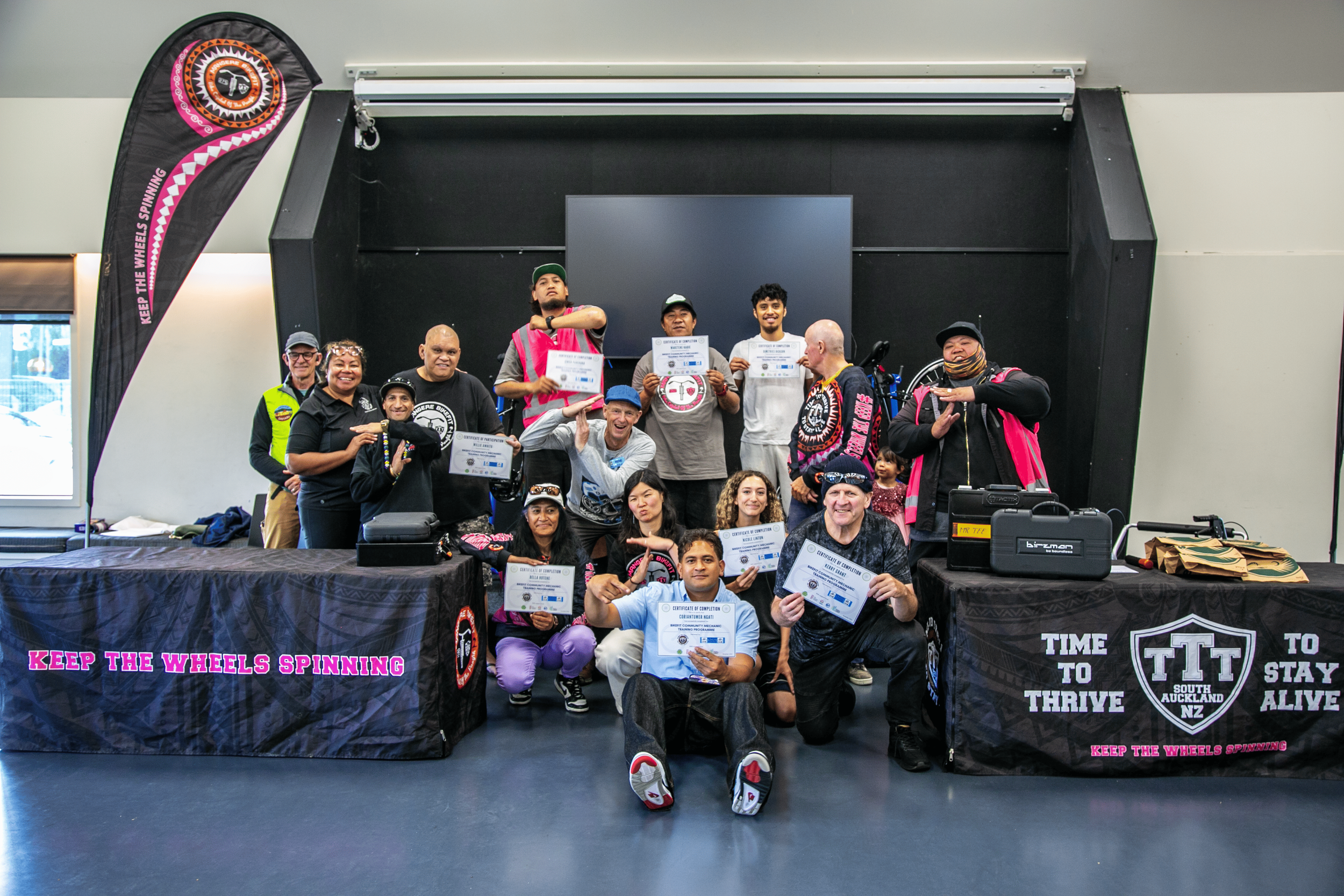 Full Cycle Ahead: Māngere BikeFIT Mechanic Graduates Its Second Cohort 