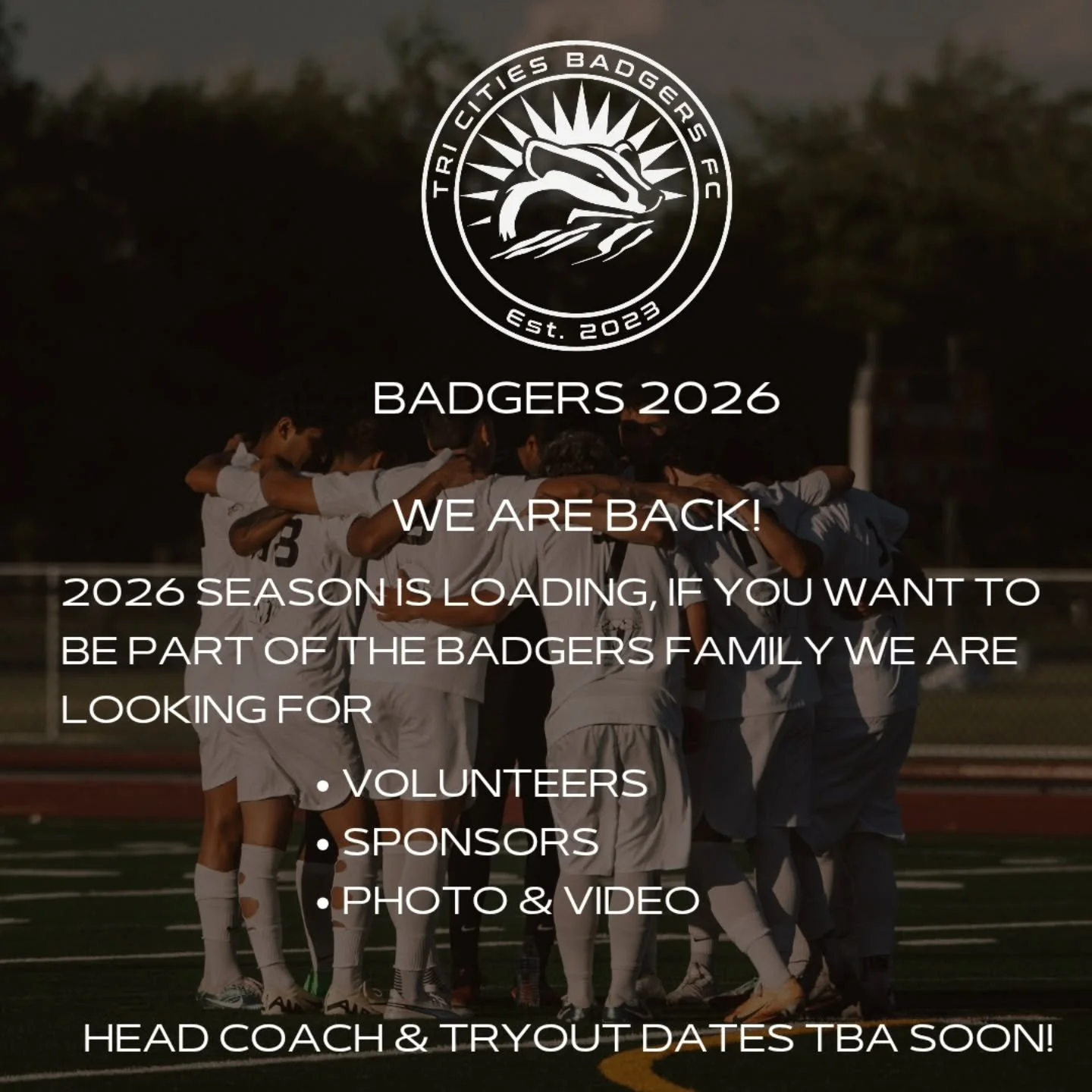 🚨Badgers Are Back! 

We are already building towards a strong 2026 season, &amp; if you want to be part of the Badgers Family, reach out to us today! 

Head Coach &amp; Tryout dates will be announced SOON!! 

More details loading ....