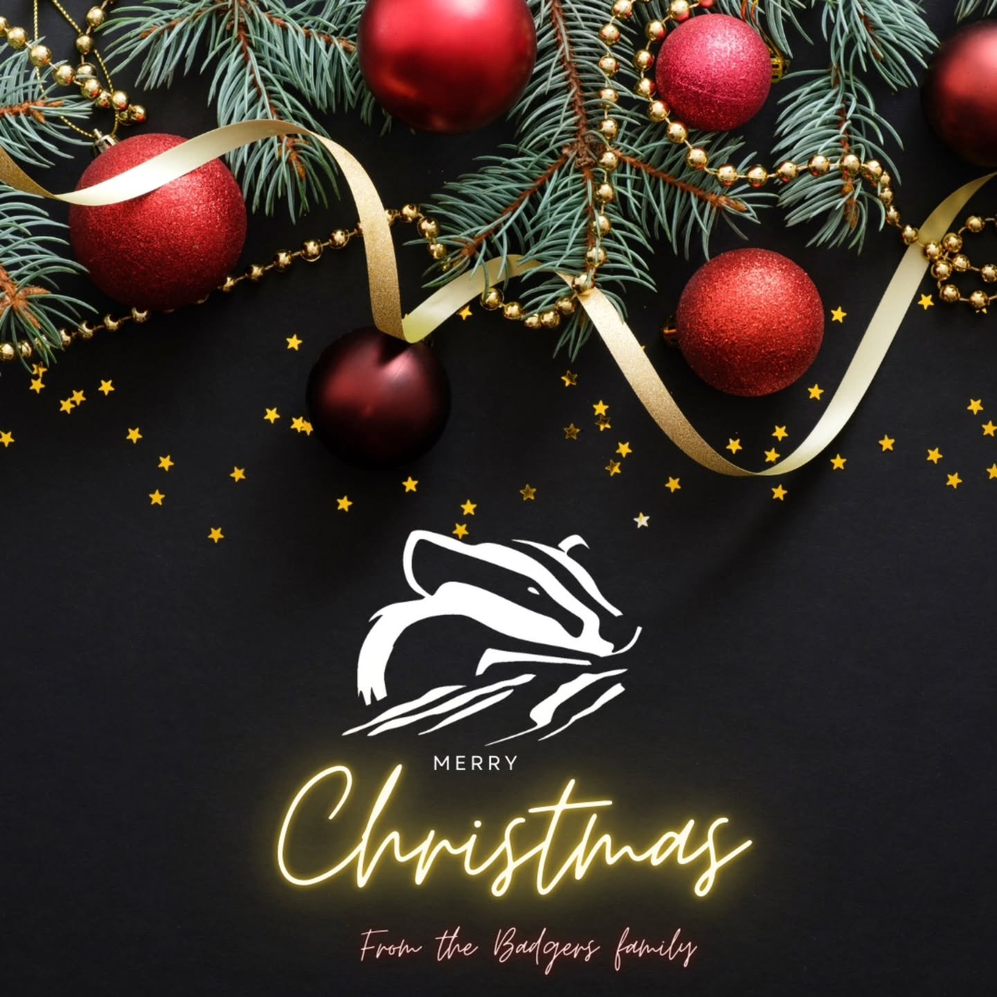 🎄⚽️🎁Merry Christmas from the Badgers Family!
We hope everyone has an amazing time with family and friends
