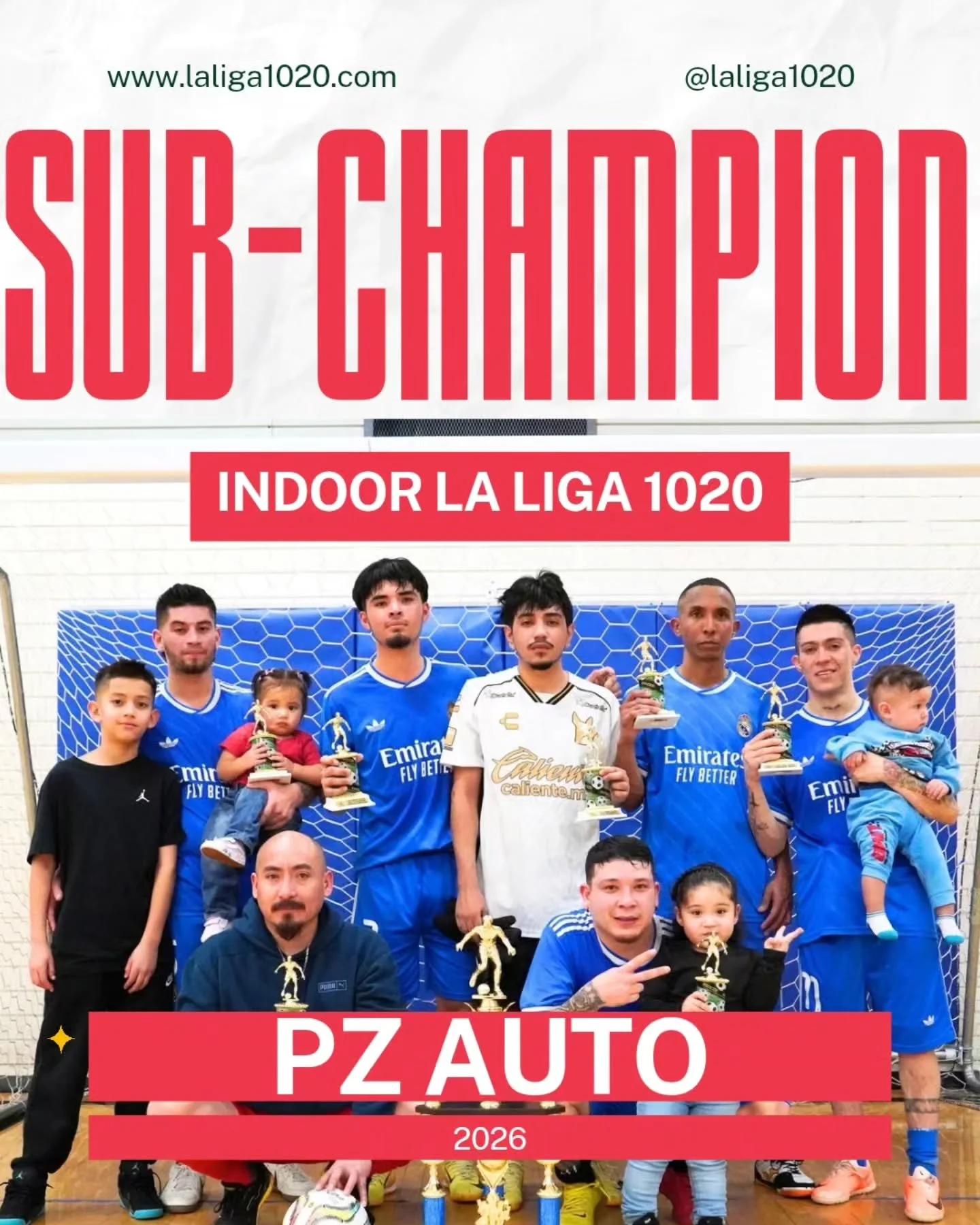 🥈🏆 Congratulations Sub-Champions🏆🥈

Indoor Weekday Tournament 2026

Pz Auto
Venezia
Real