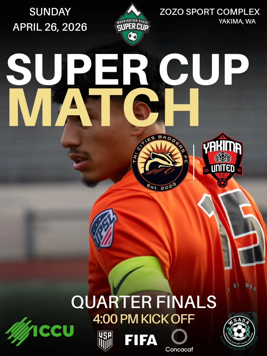 Its a Double header this week! Sunday we drive up to Yakima to play against Yakima United in the Quater Finals od the @washington_supercup