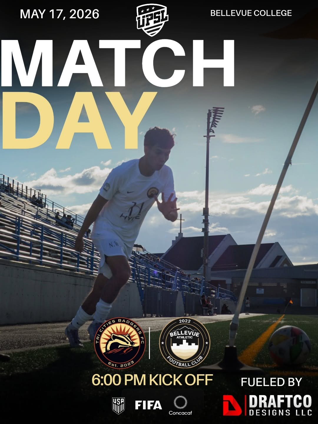 📣 Match Day! 
We play Bellevue today at Bellevue College