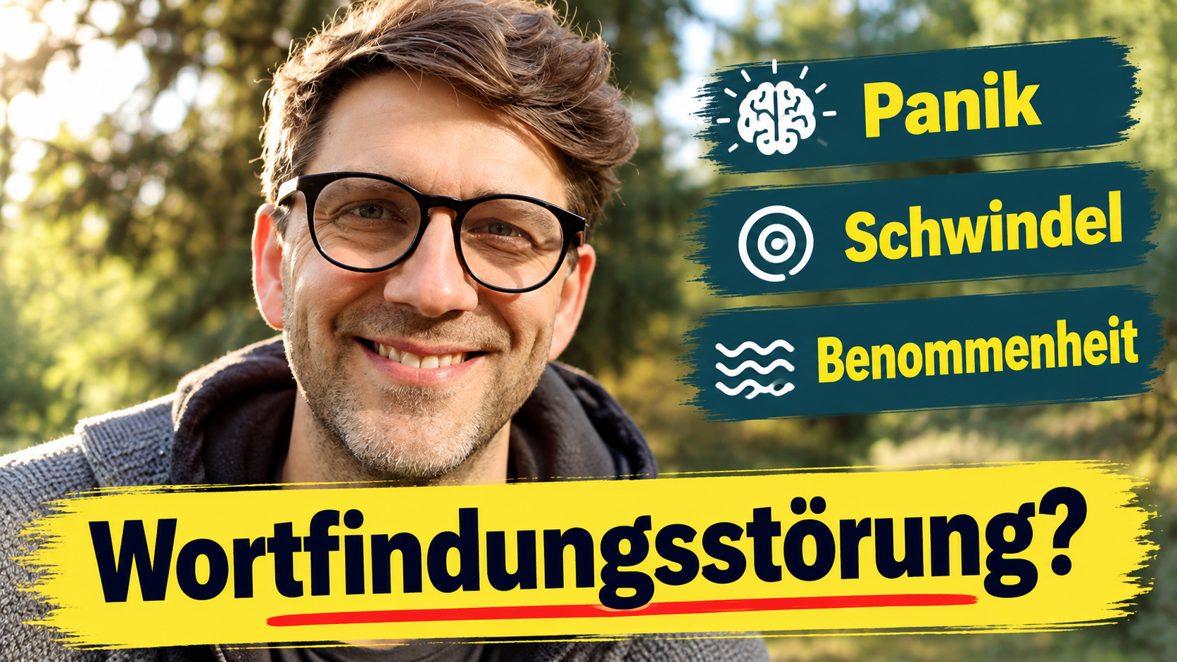 Verlangsamtes Denken, Konzentrations- und Wortfindungsstörungen bei Angst