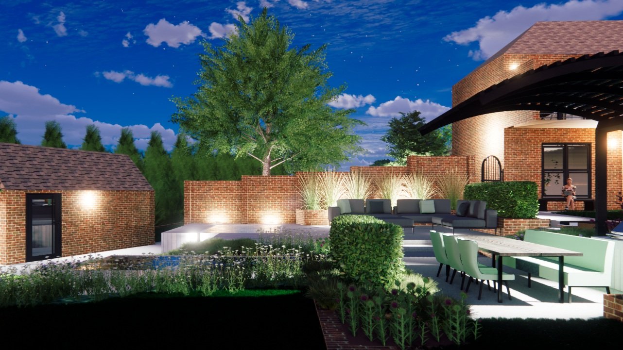 Entertainment Area at Night