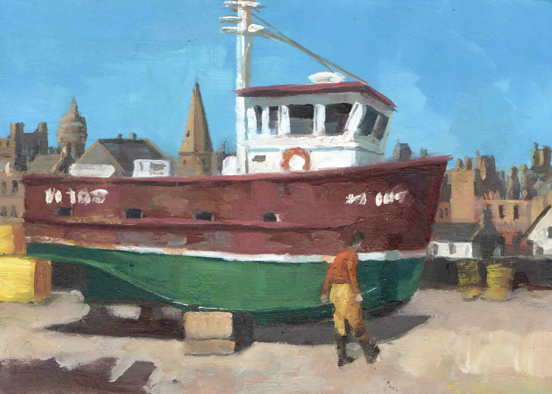 Fraserburgh, Oil on Melamine, 5x7ins lo-res.jpg