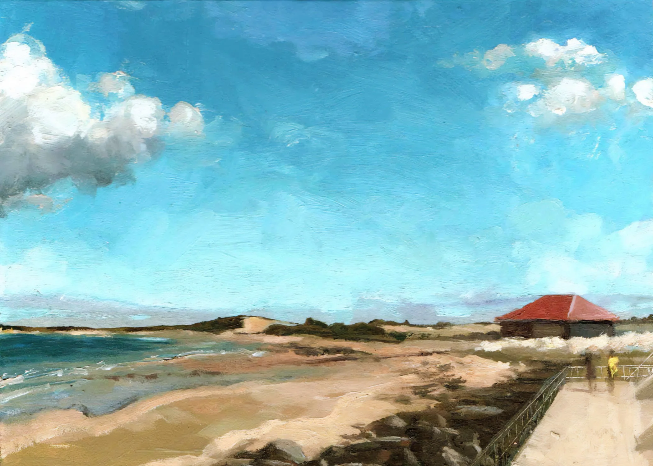 The Red Roof (Fraserburgh), Oil on Melamine, 5x7ins lo-res.jpg
