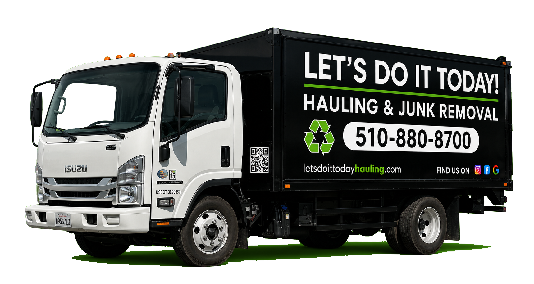 Junk removal truck Oakland Alameda Berkeley — Let's Do It Today Hauling service