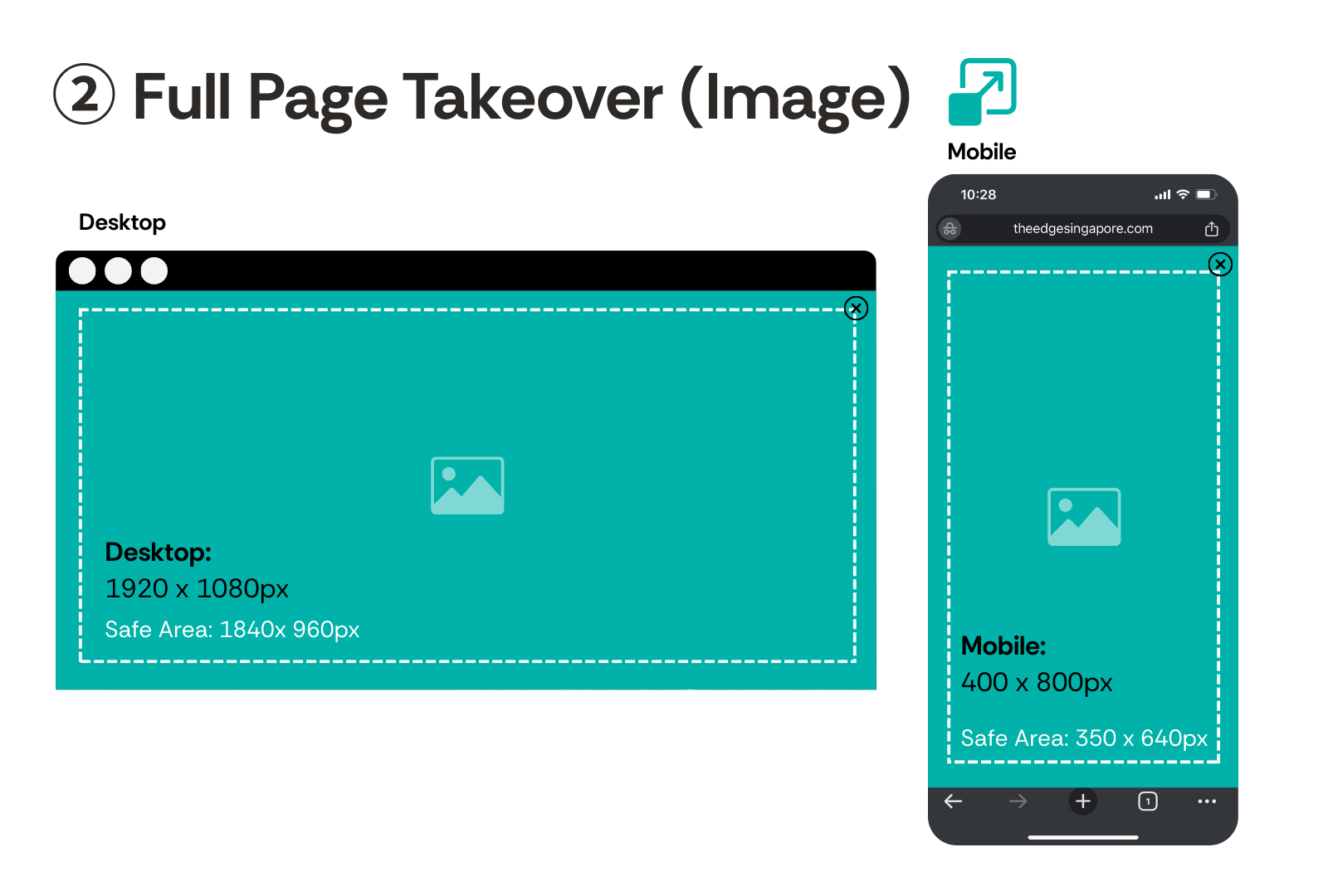 Full Page Takeover ad