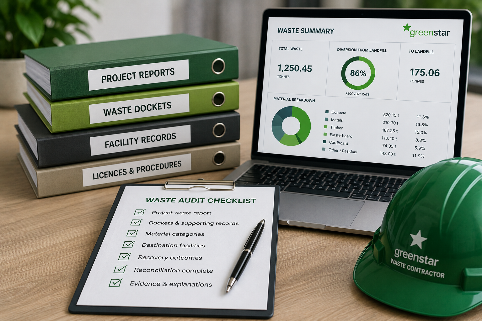 How to Prepare Waste Data for a Green Star Audit