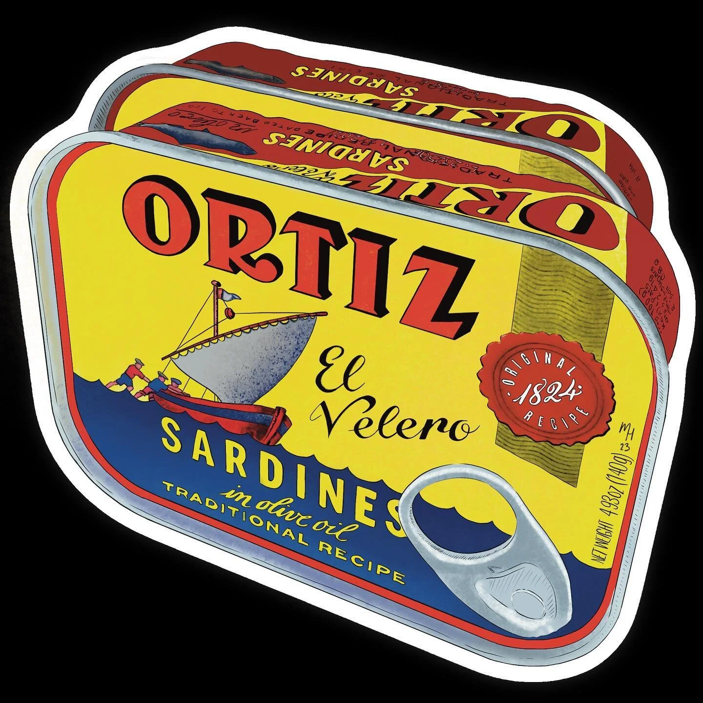 You know when you&rsquo;re wondering through @worldmarket in the USA and find yourself obsessing over a sardines can? Because same. 

Welcome to my January installment of my 2023 project series! 

It took about 7220 strokes or about 79km to draw this