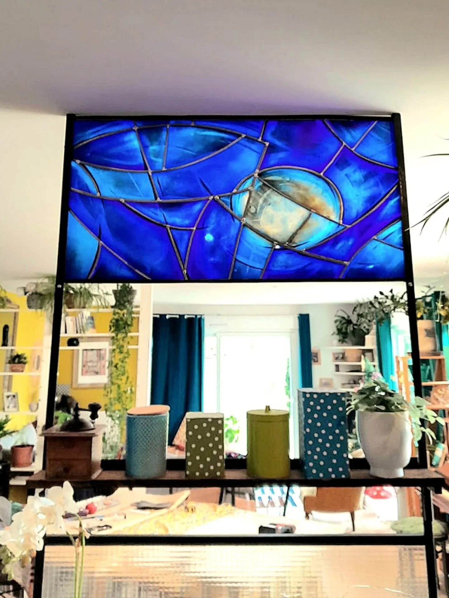 CREATION - Particulier 

#vitrauxcontemporain #vitrail #stainedglass #art #atelier