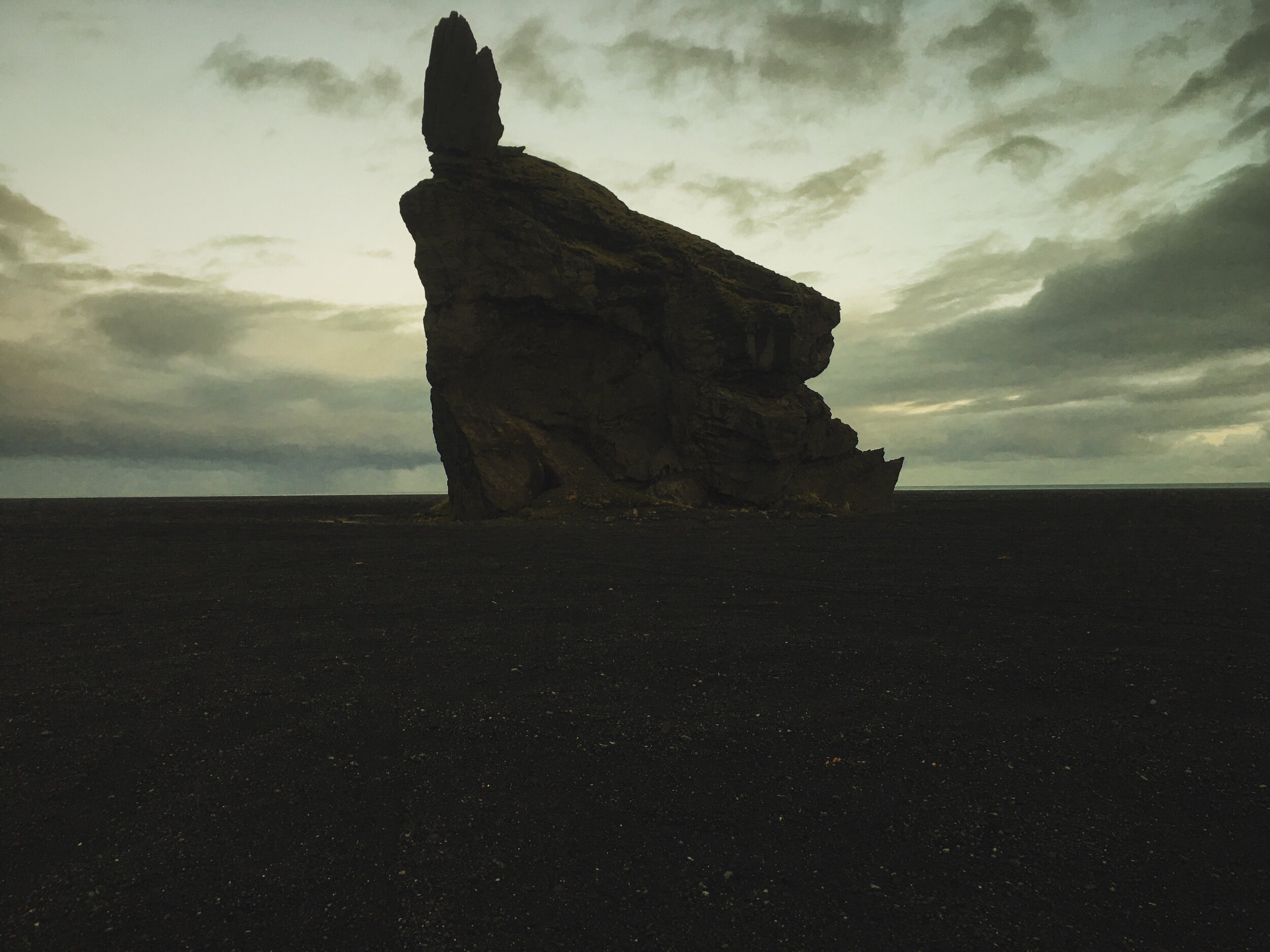 rock formation outside of Vik Iceland