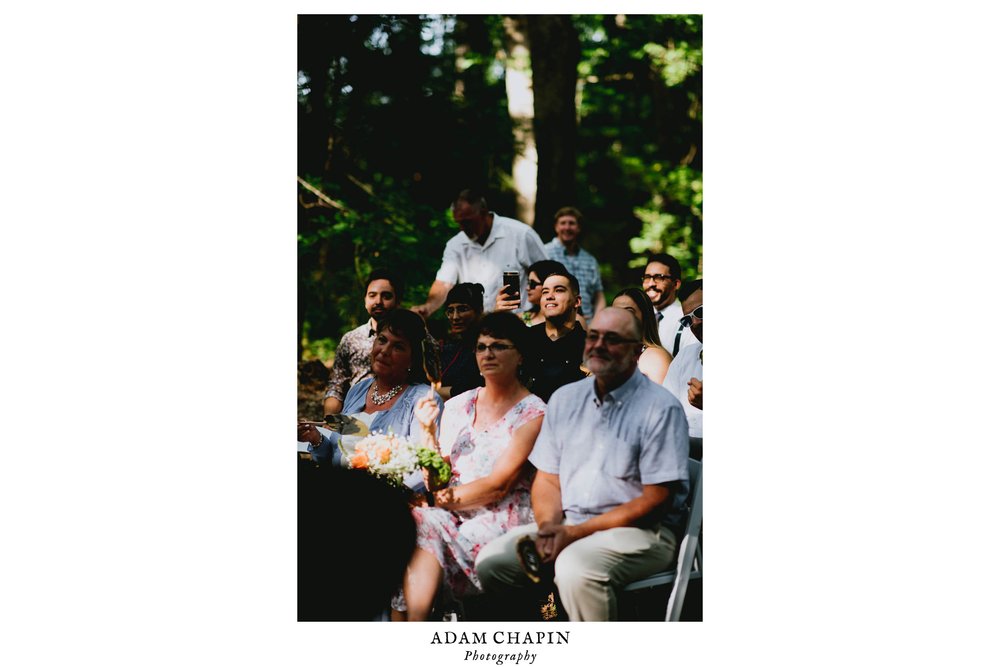 guests sitting during wedding ceremony