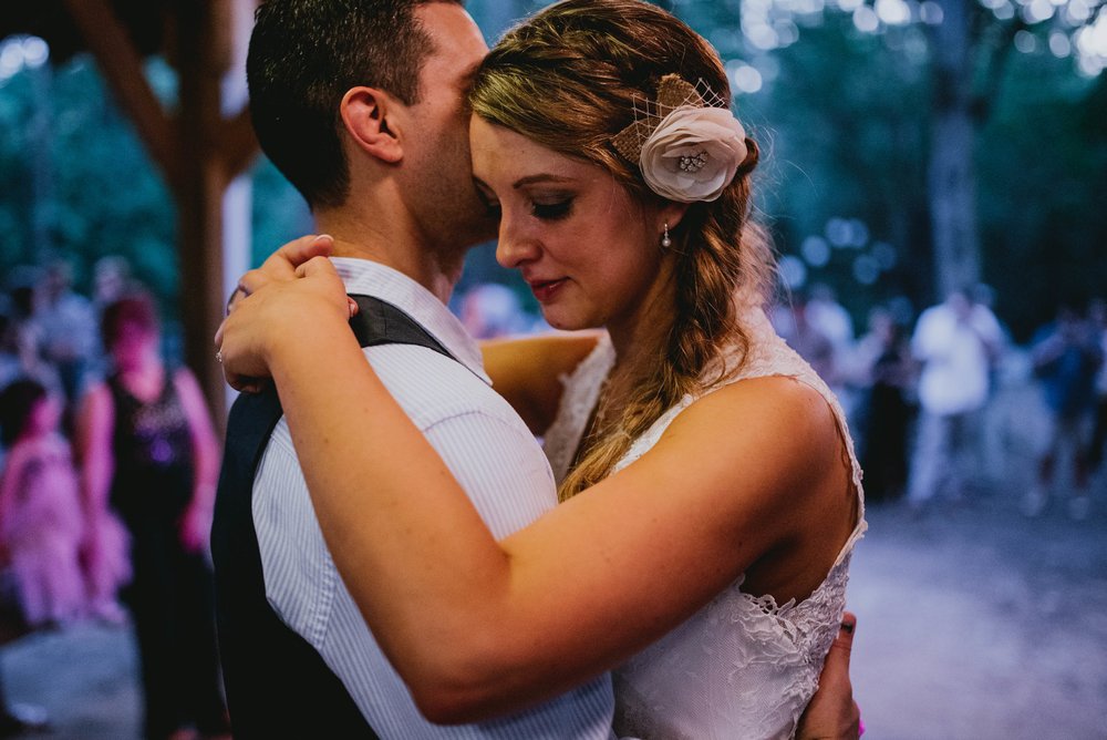 bride and groom dancing during their wedding