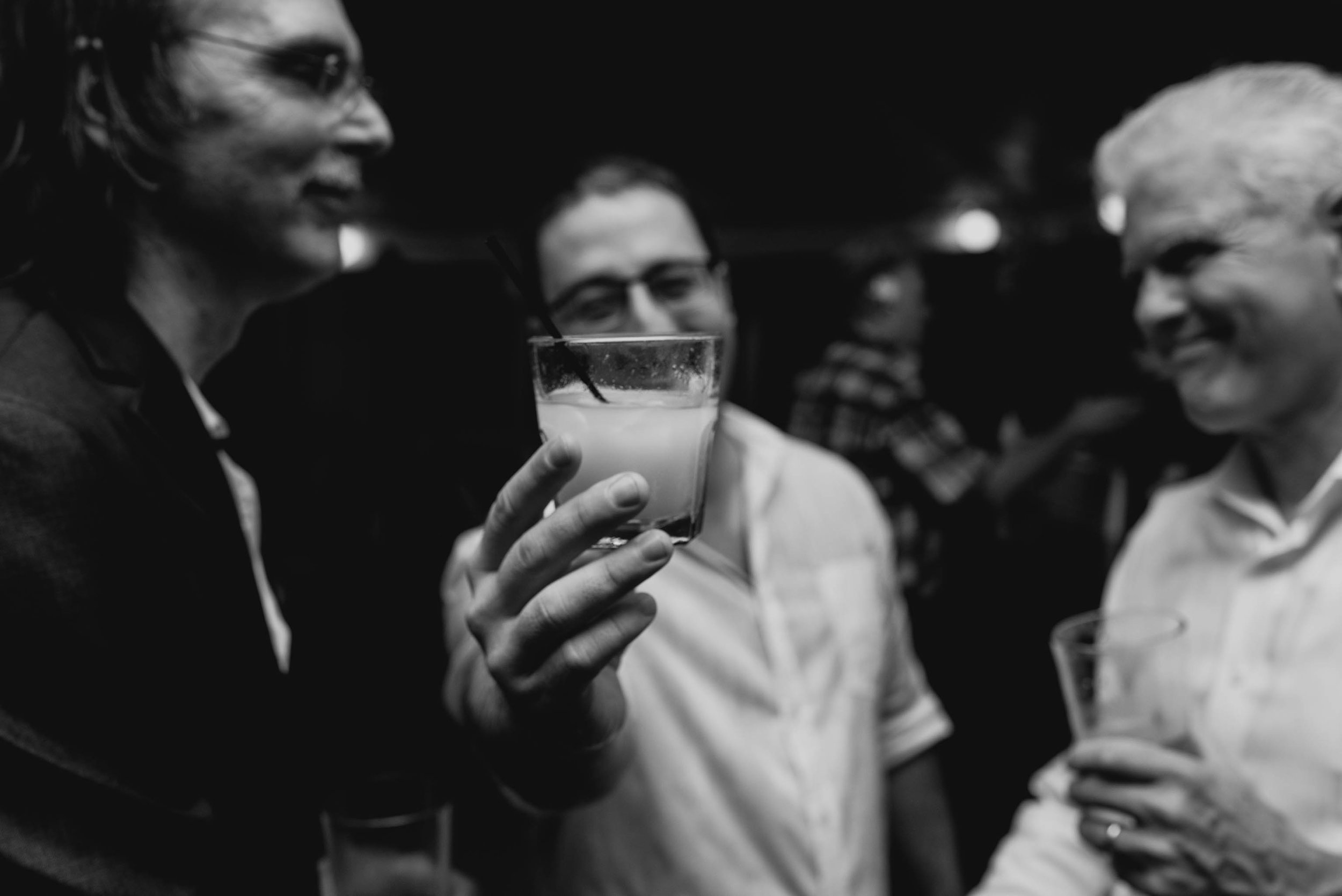 toasts during Jiddi Space and Courtyard Wedding at Sitti Restaurant