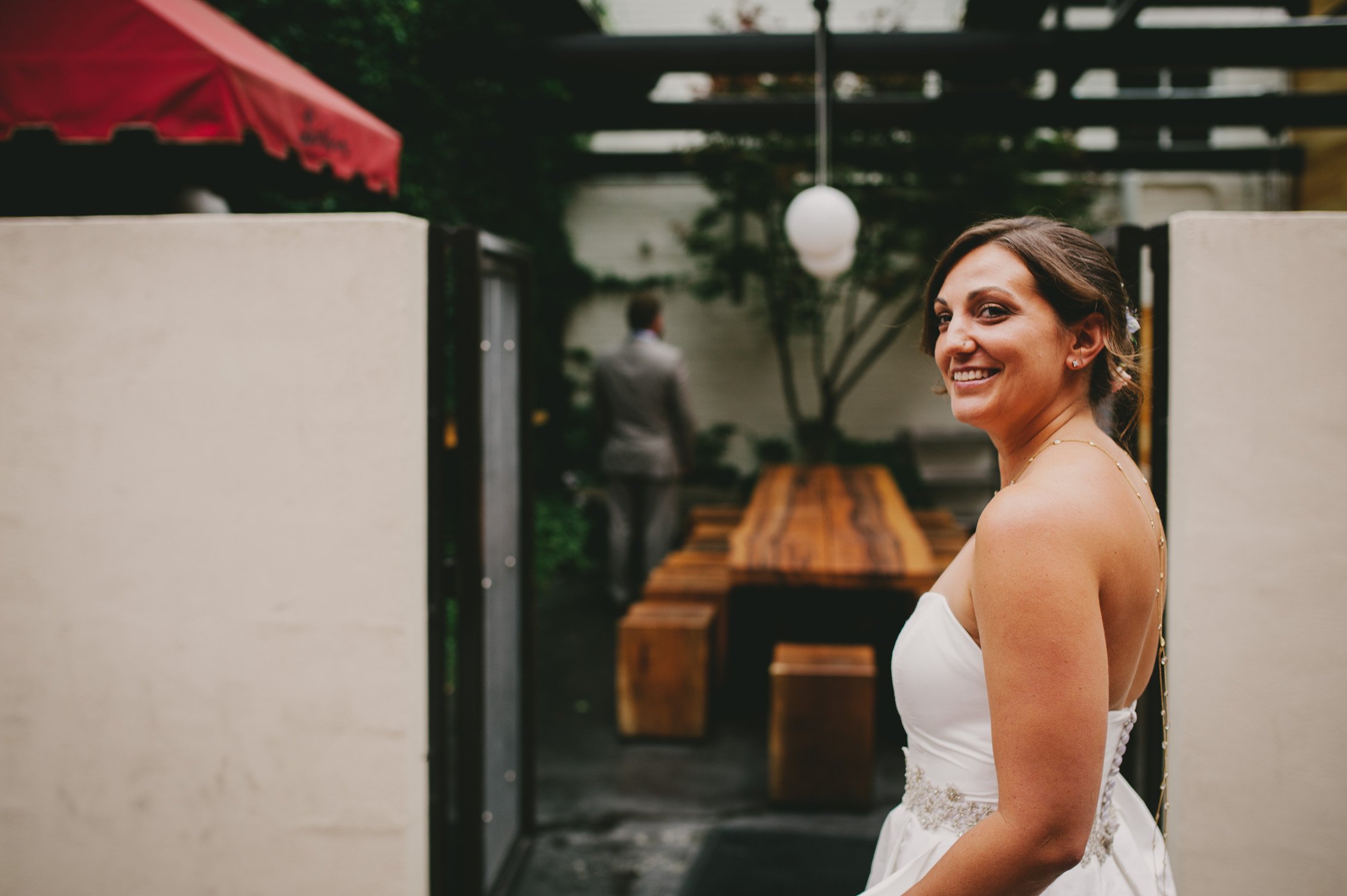 Lantern wedding bride