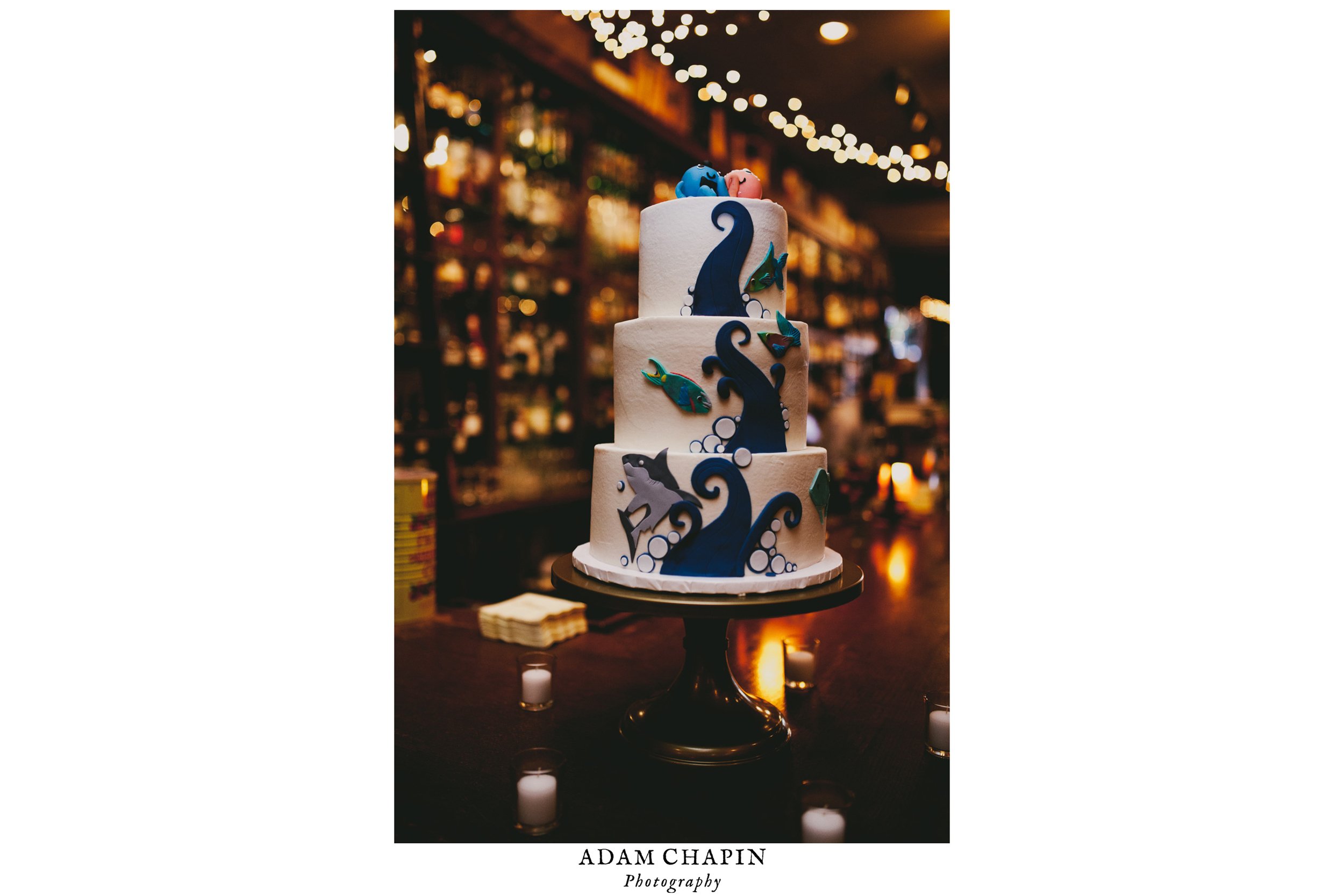 downtown Chapel Hill wedding cake