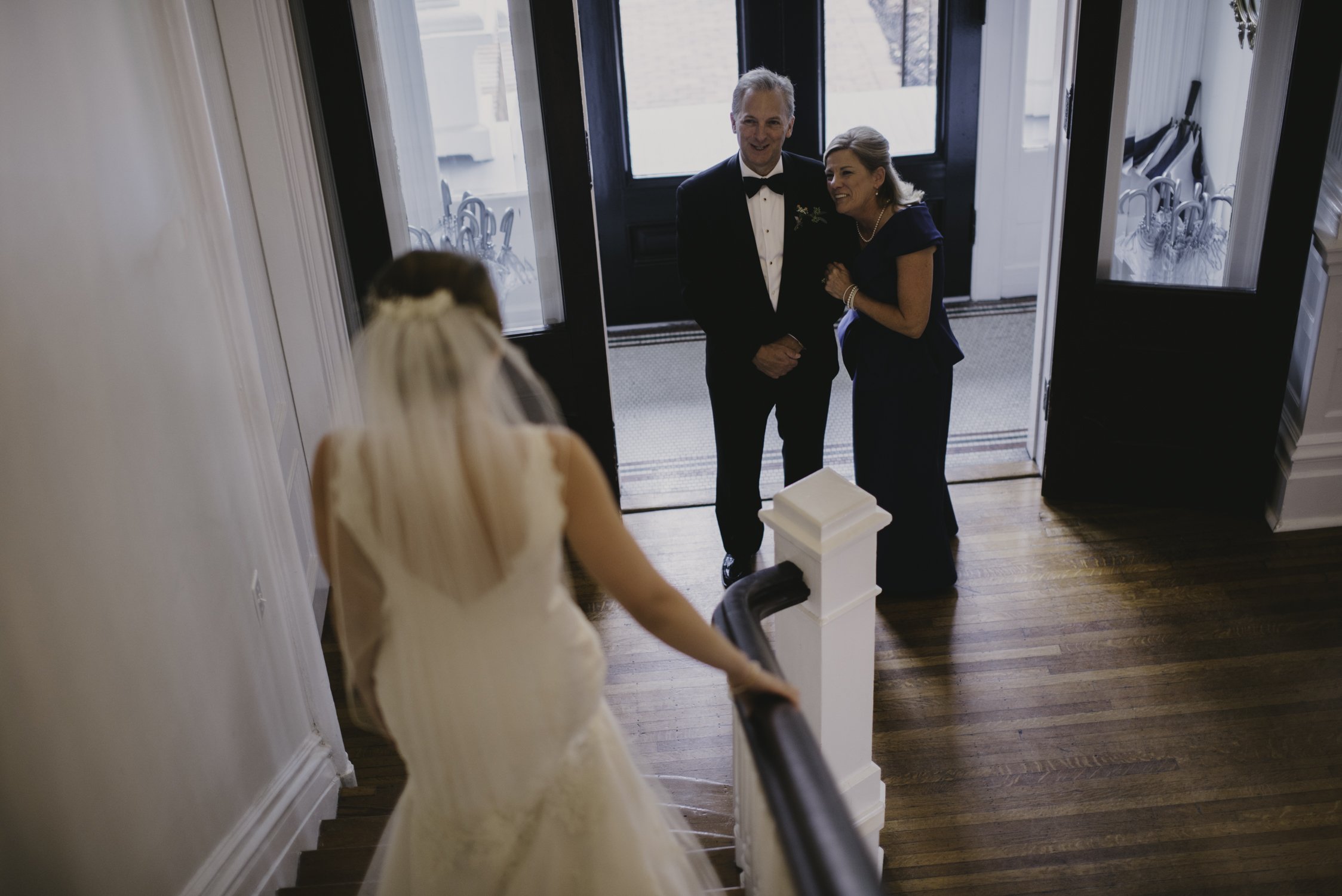 merrimon wynne down stairs father daugther first look 