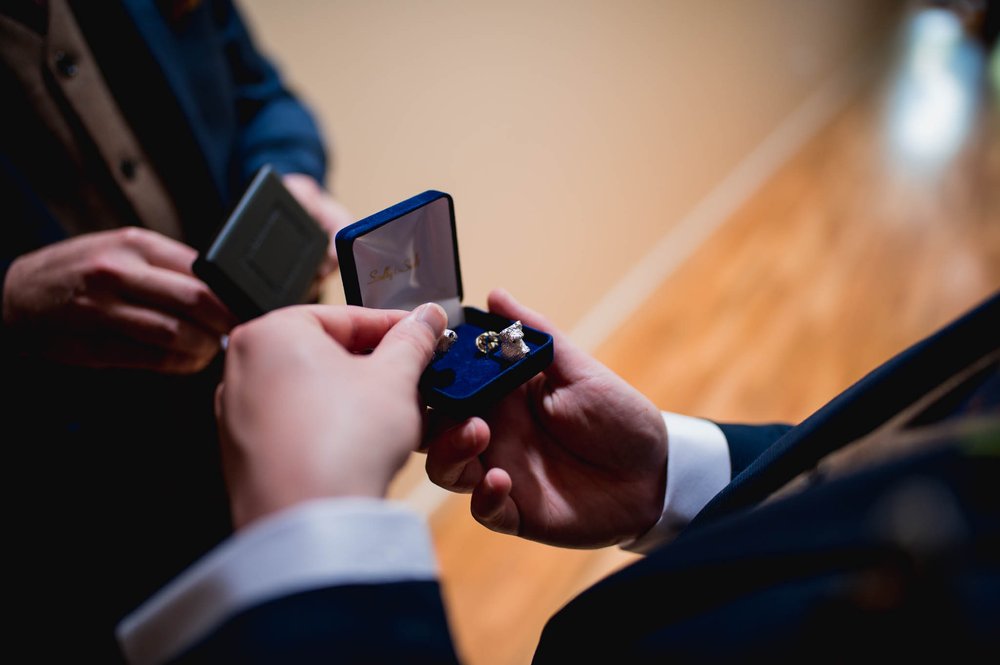 custom terrier cufflinks as a wedding gift