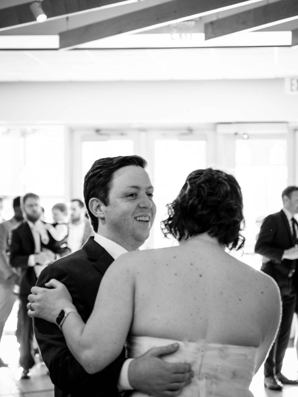 bride and groom dancing their first dance