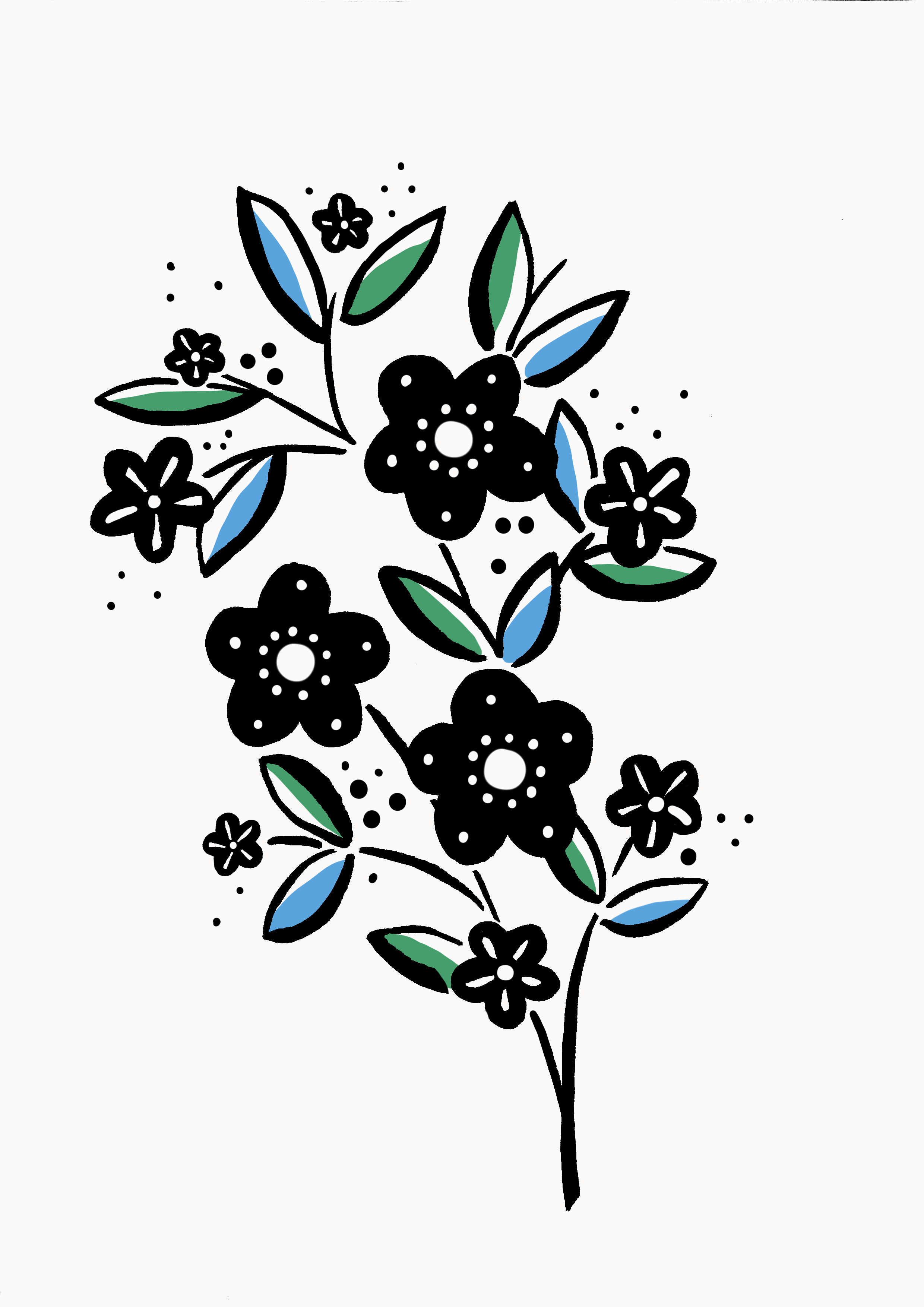 Le projet de Nathalie, une manchette florale en couleurs