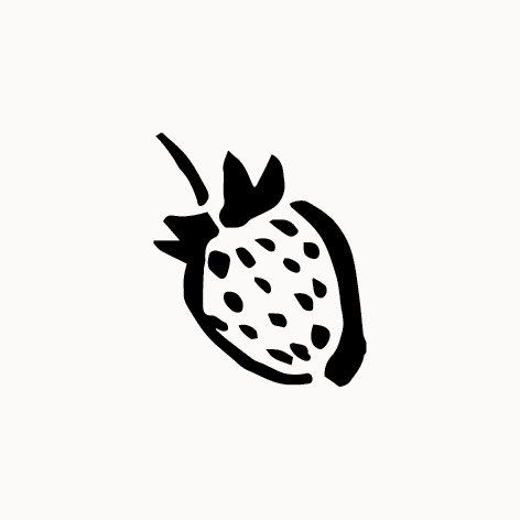 Icône simple d'ananas en noir et blanc.