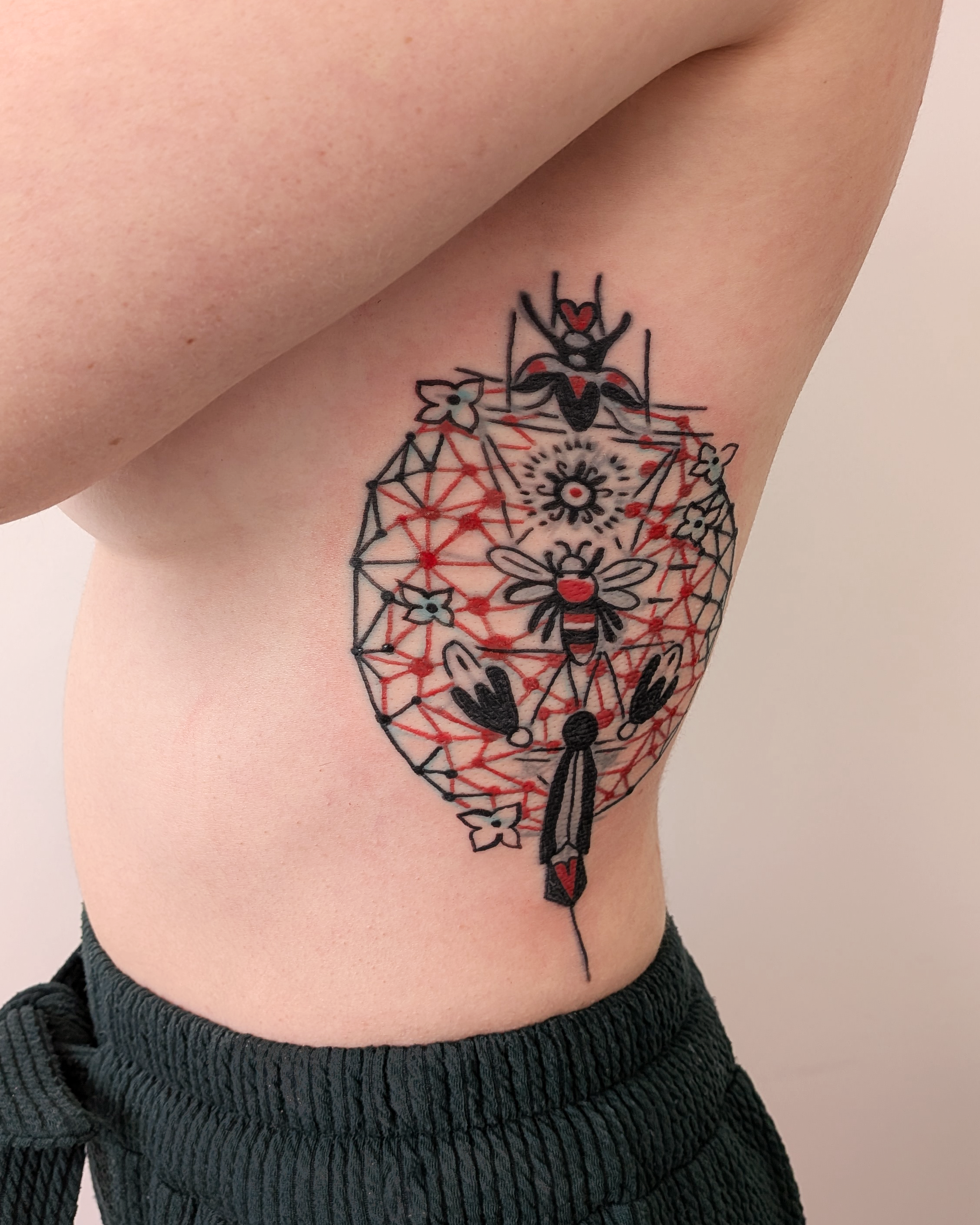 Le projet d'Anaïs, un cover de cet ancien tatouage dont elle n'aime plus le vert