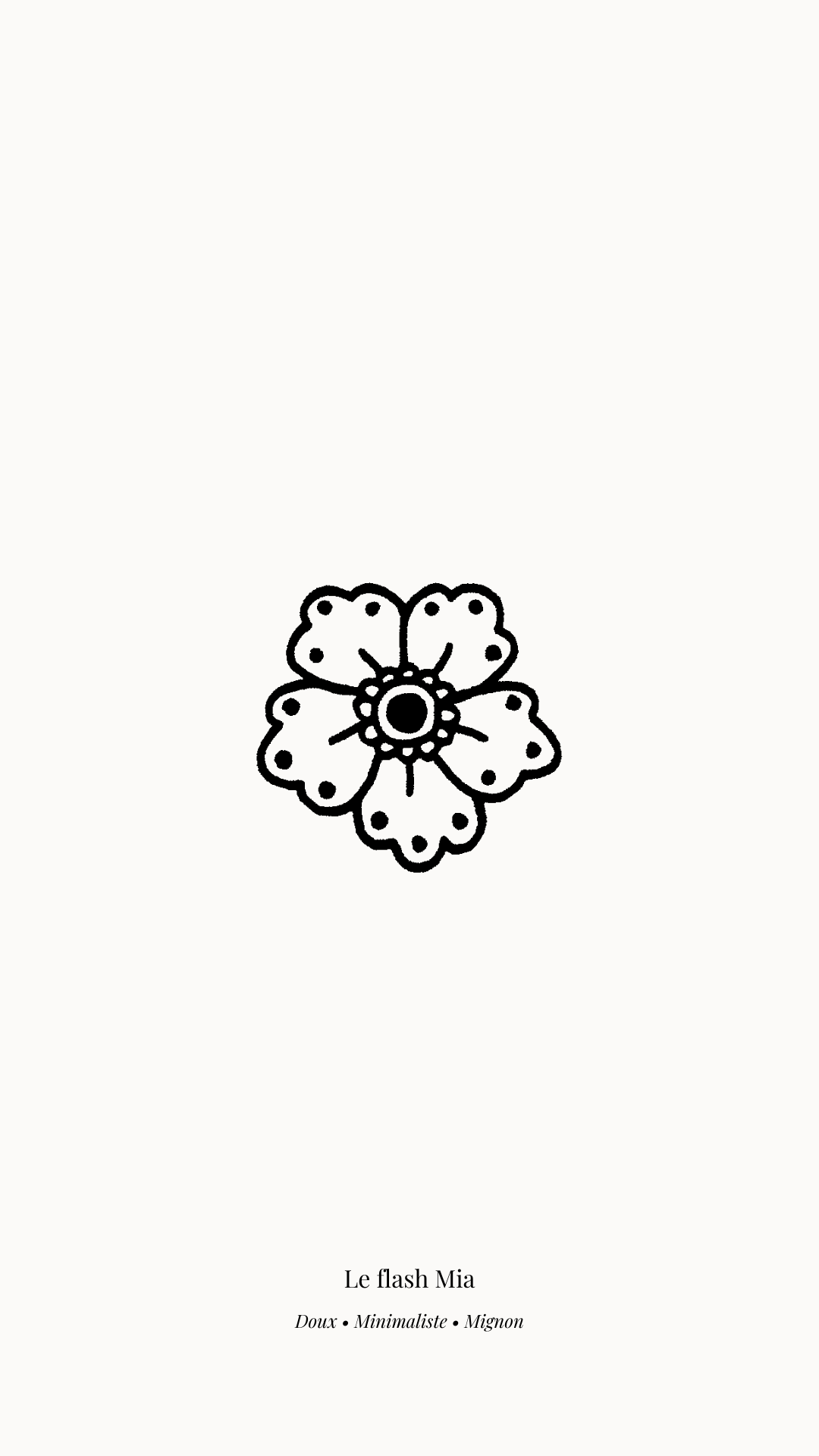 Le flash Mia / Entre 4 et 8 cm / 110€