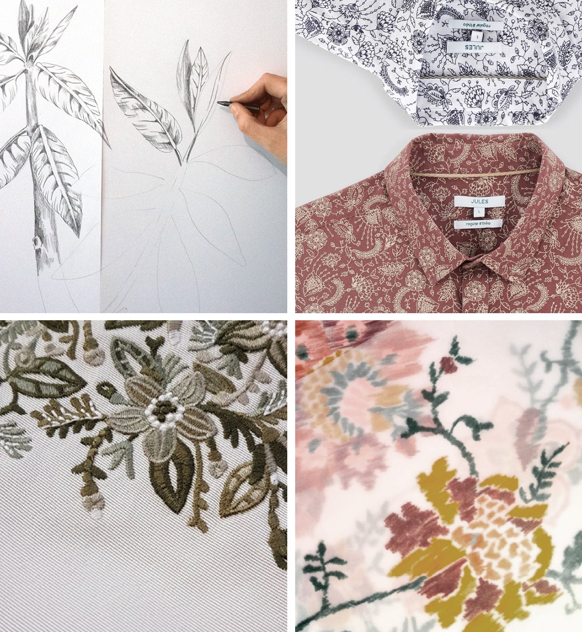 Un mélange de créations textiles réalisées par Camille Tardif