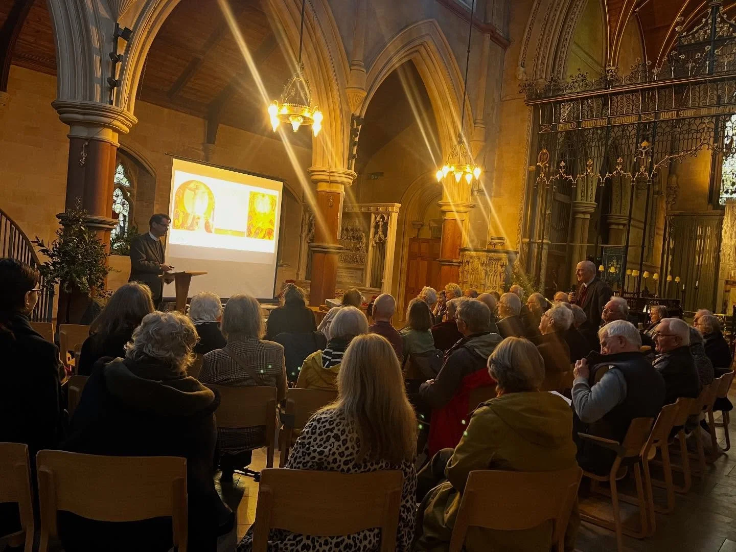Such a joy to have @ben.quash with us for our final #AutumnLecture on Christianity &amp; the Arts.
If you haven&rsquo;t already, dive into his beautiful work with the Visual Commentary on Scripture!