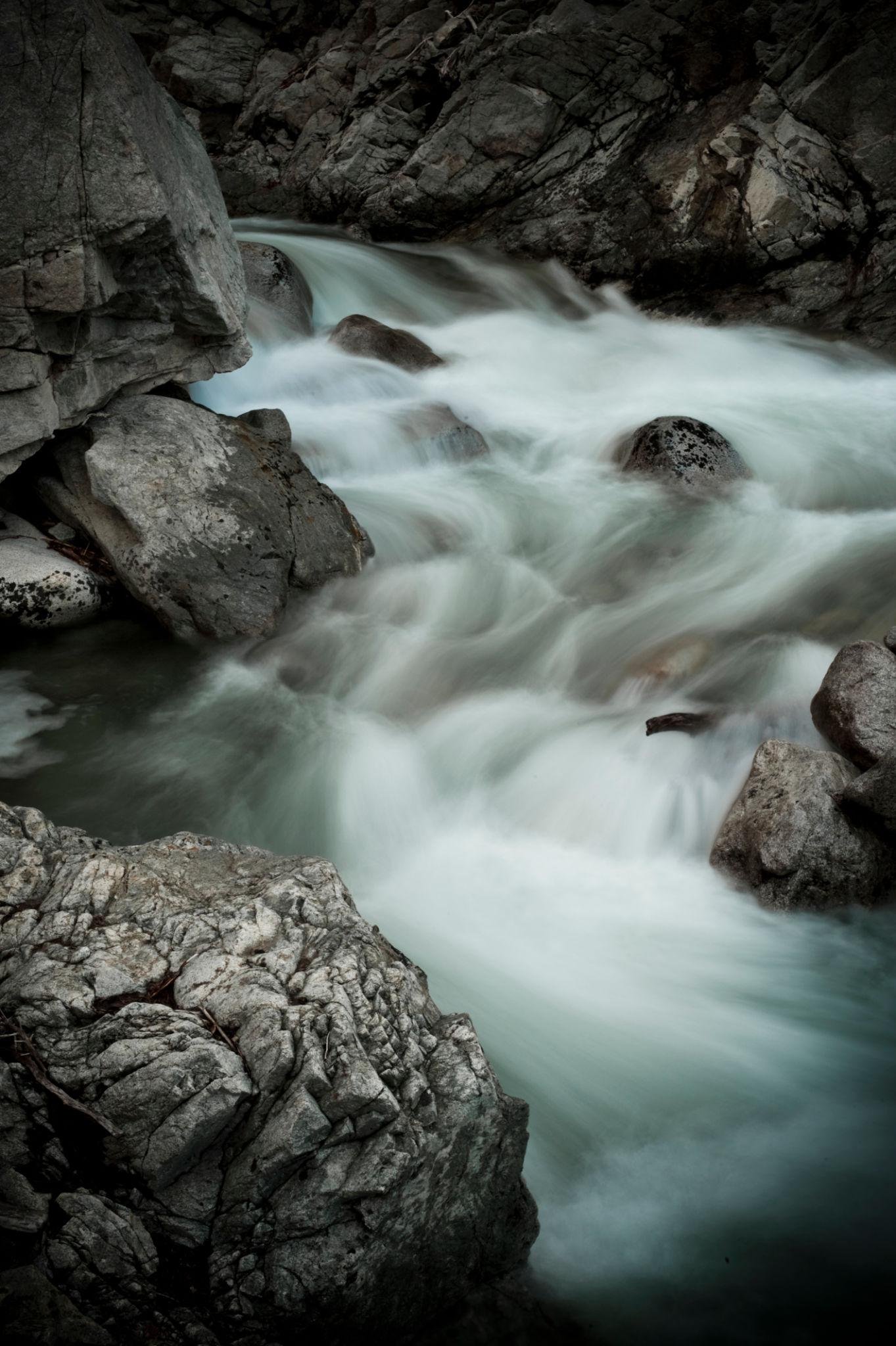 White water river rushing