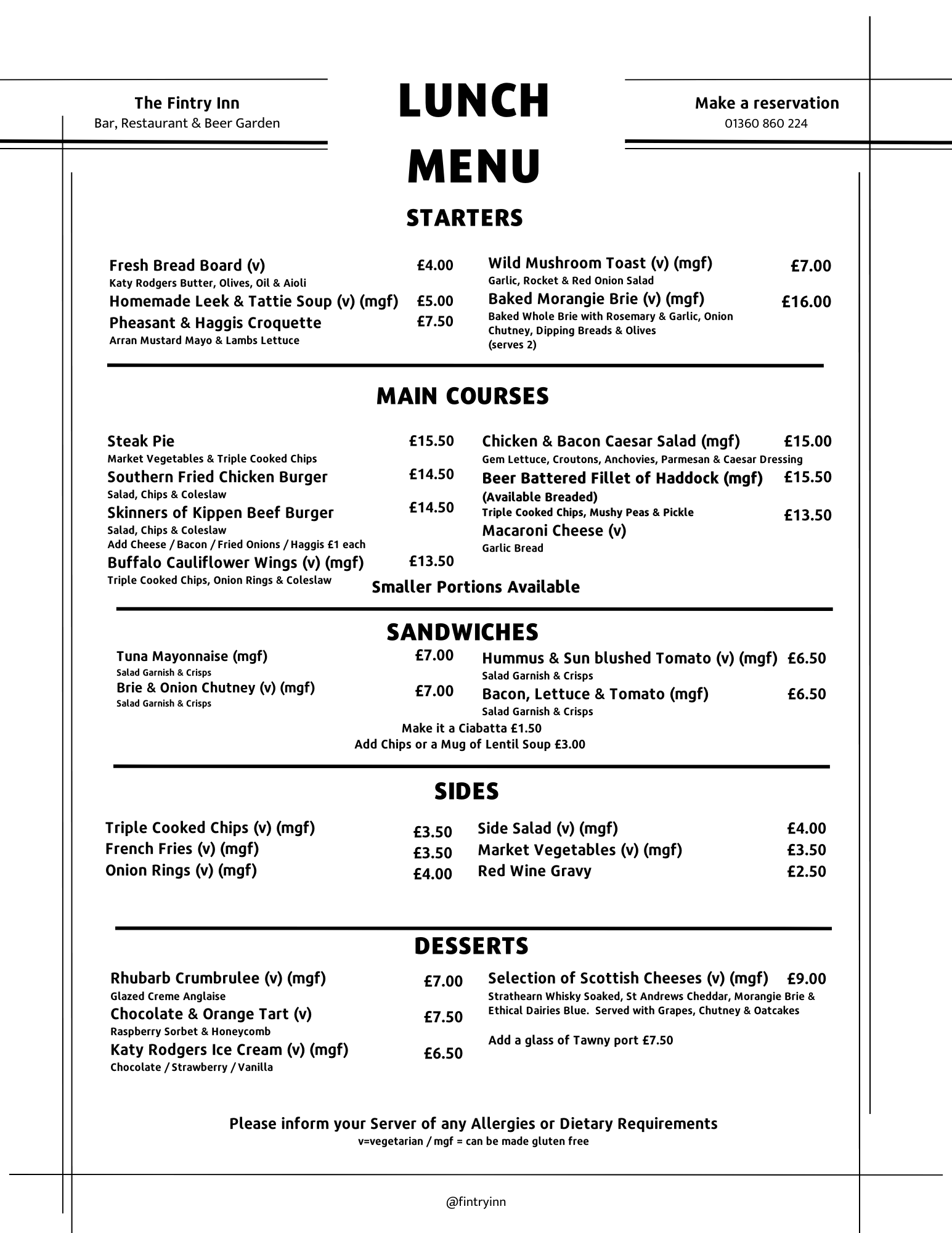 Eat — Fintry Inn