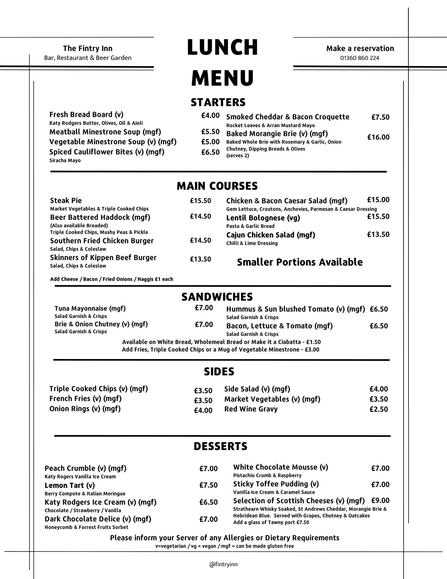 Eat — Fintry Inn