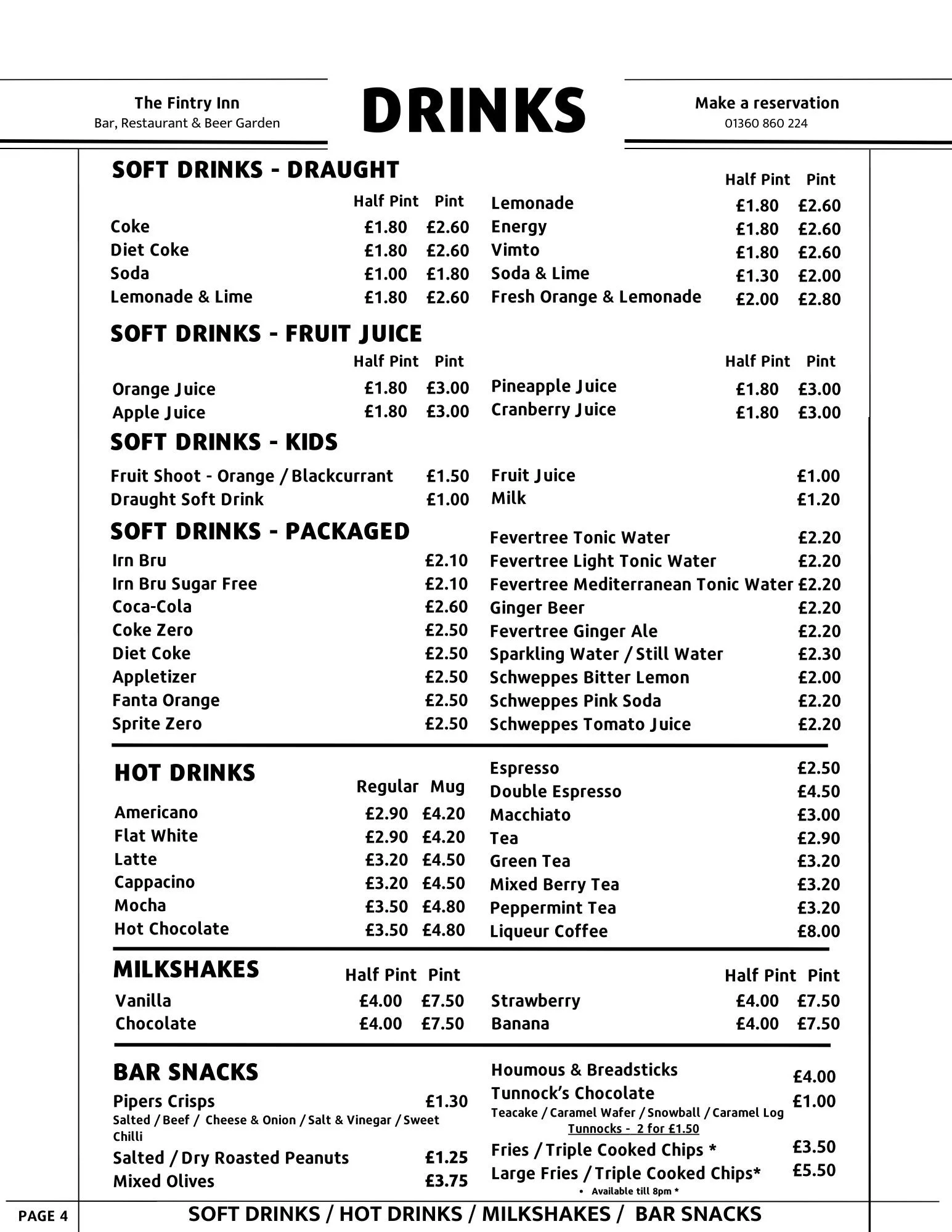 Eat — Fintry Inn