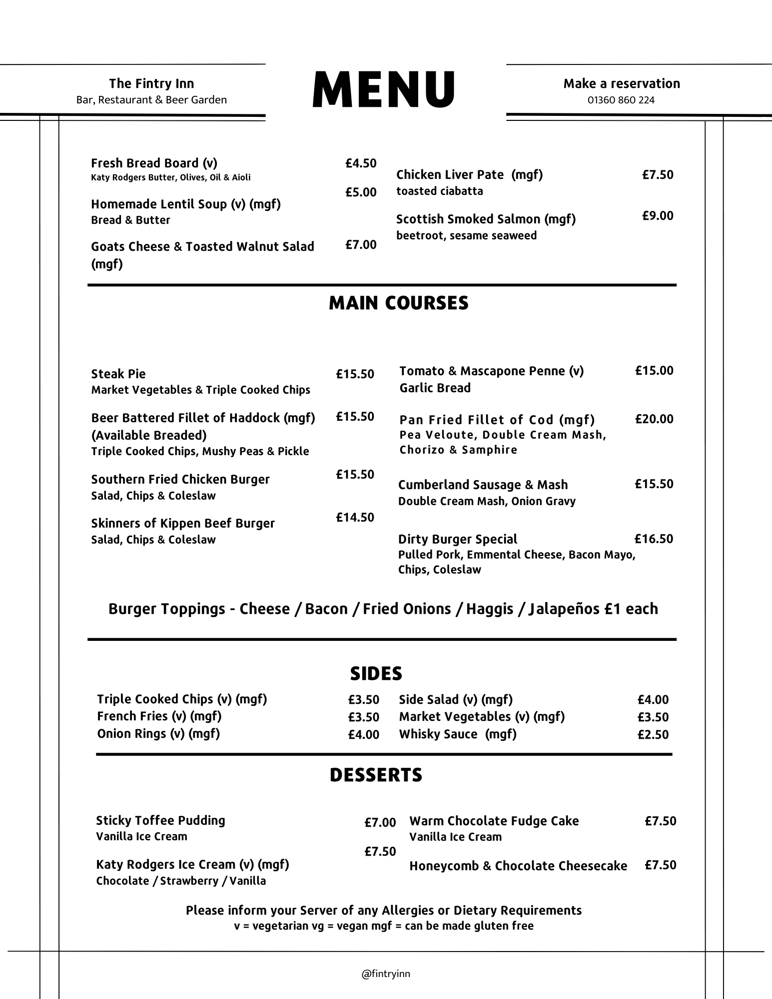 Eat — Fintry Inn