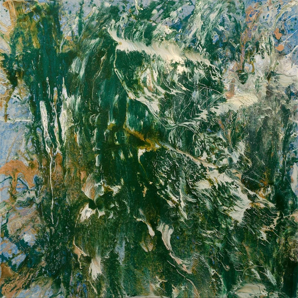 LE CHEVAL DE MER  48’’ x 48’’  techniques mixtes sur toile. (Claude Lessard)