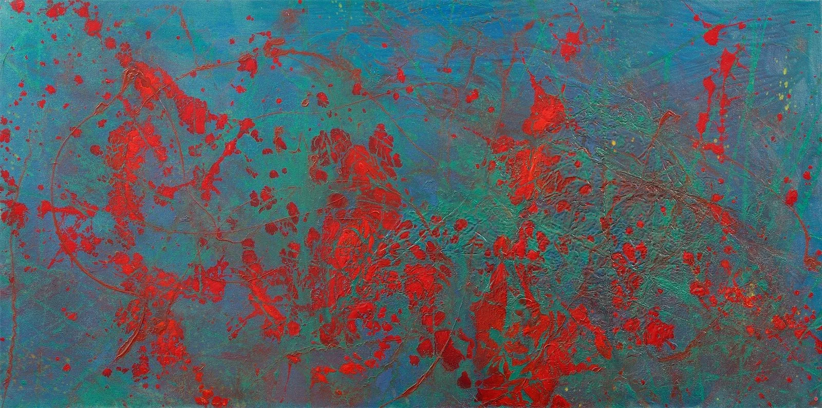 TANTRIQUE ESTHER  30’’ x 60’’  techniques mixtes sur toile. (Claude Lessard)