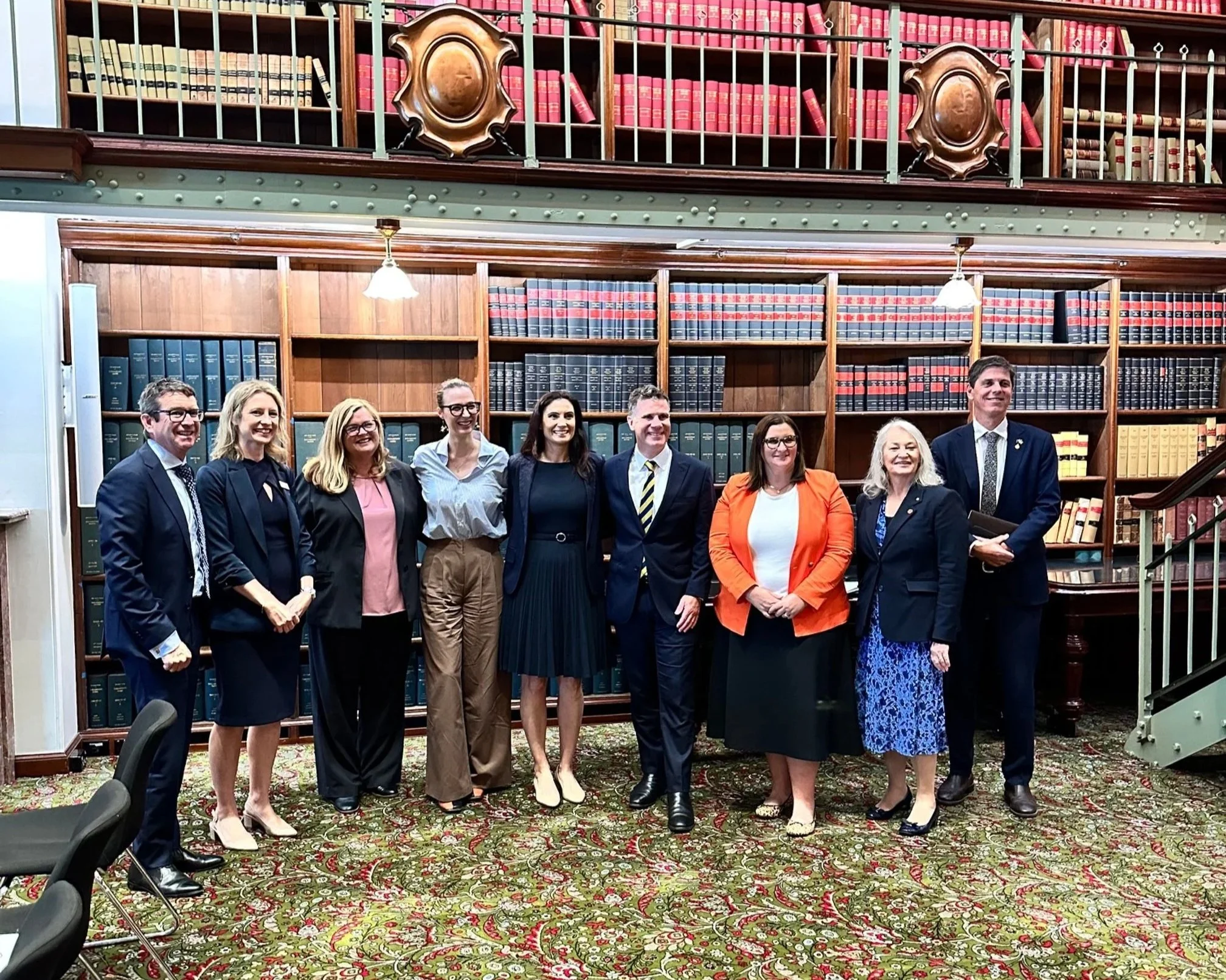 Prof Eva Kimonis, Dr Georgie Fleming, Principal Kylie Lyneham and Clare McMahon are invited by Justin Clancy MP to share the School PCIT project with MPs at NSW Parliament House in Sydney.