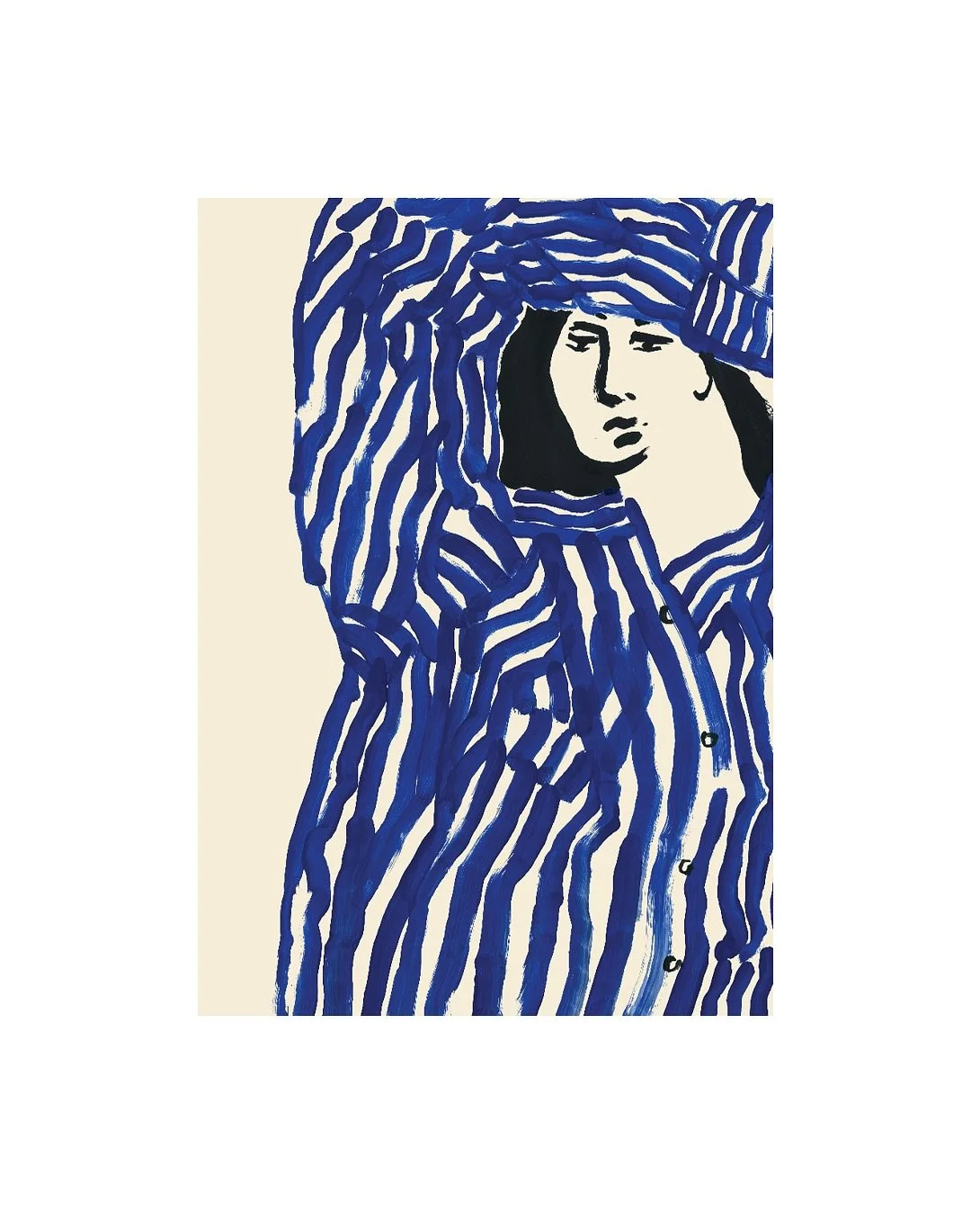 Exploring pattern, rhythm, and movement through paint. 

Blue acrylic, hand-painted, part of an on-going series which I&rsquo;ll be launching soon.