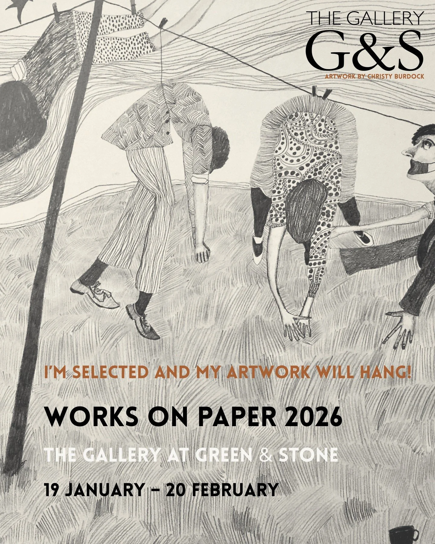 Off to London I go to see this piece selected for Works on Paper 2026 @thegalleryatgreenandstone - I can't wait to see how it's hung! And to see the whole exhibition - showcasing work by emerging and established artists - if you're local to London it