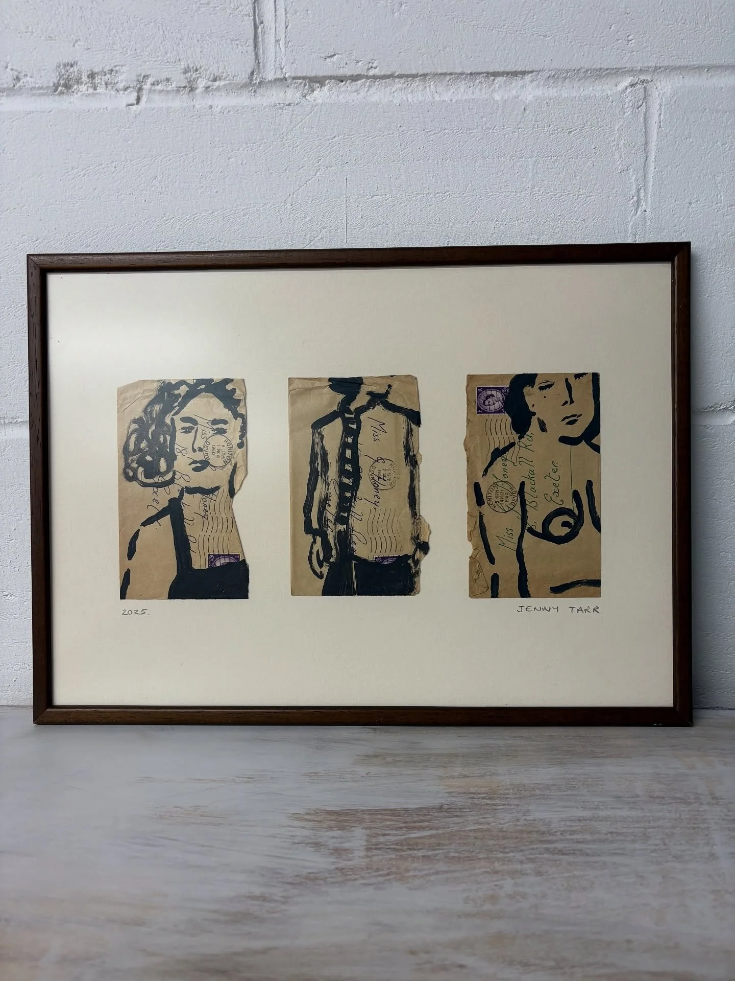 I was so excited that one of my Darling Jerry works was snapped up before the Private View @thegalleryatgreenandstone

This beautiful piece is now taking its place on the wall for the rest of the exhibition - part of an original limited series I&rsqu