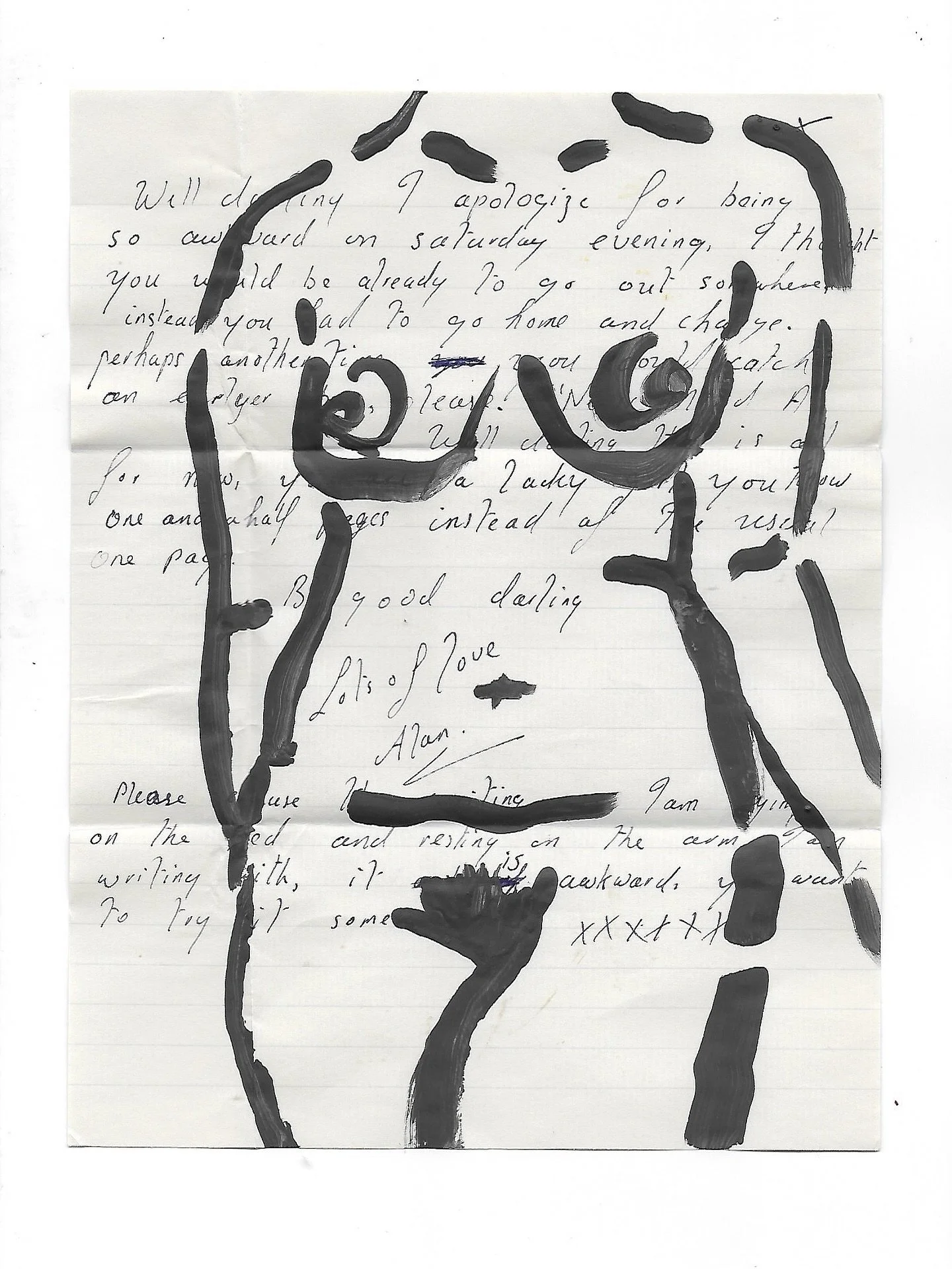 Darling Jerry, day 4 of 30

&lsquo;Well darling, I apologise for being awkward&hellip;&rsquo;

I just love these letters so much. Notes from another time, that still resonate today. I also love the word awkward in the context of love - I feel like it