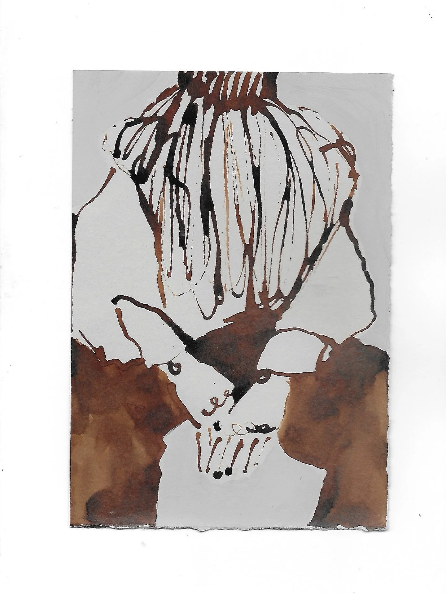 Over the last month I&rsquo;ve been sharing works from my Darling Jerry series - paintings made on vintage letters, exploring identity and the fragments of lives lived before us.

One thing I keep returning to in these pieces is clothing - the way a 